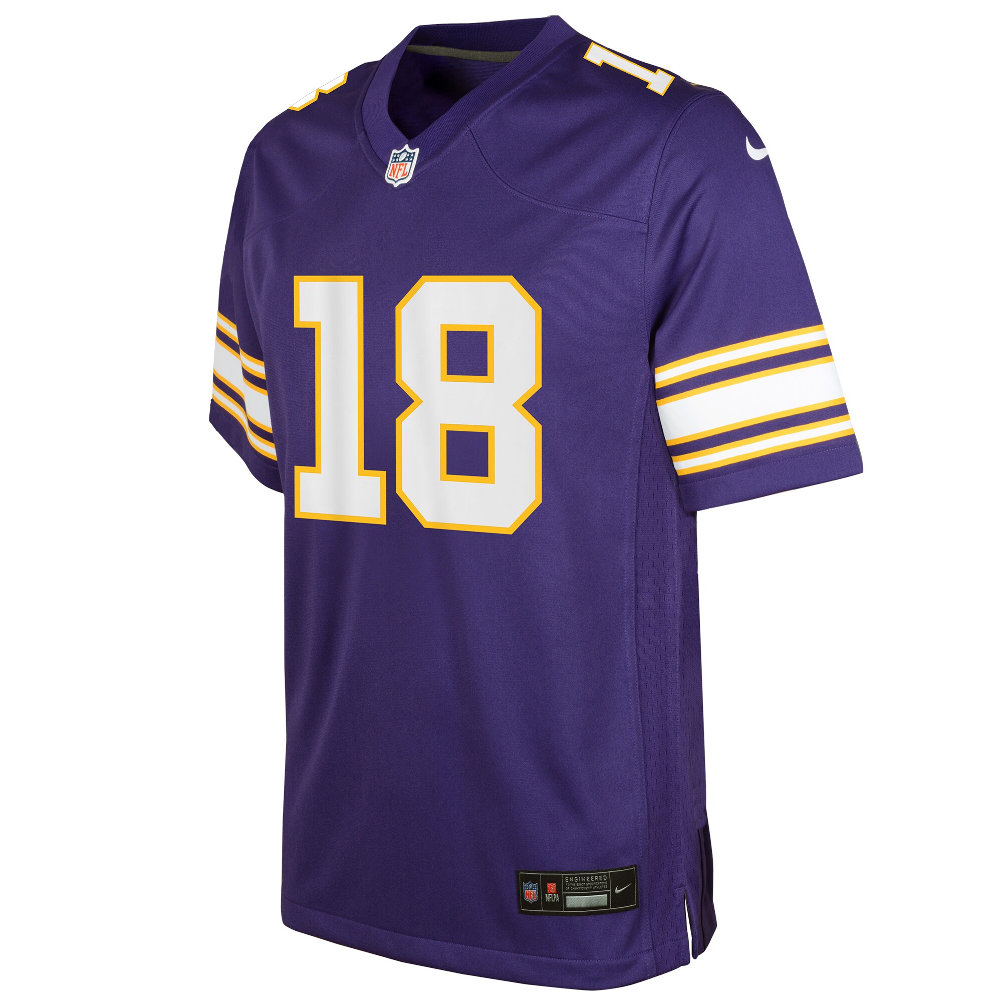 Justin Jefferson Minnesota Vikings  Youth Classic Player Game Jersey - Purple