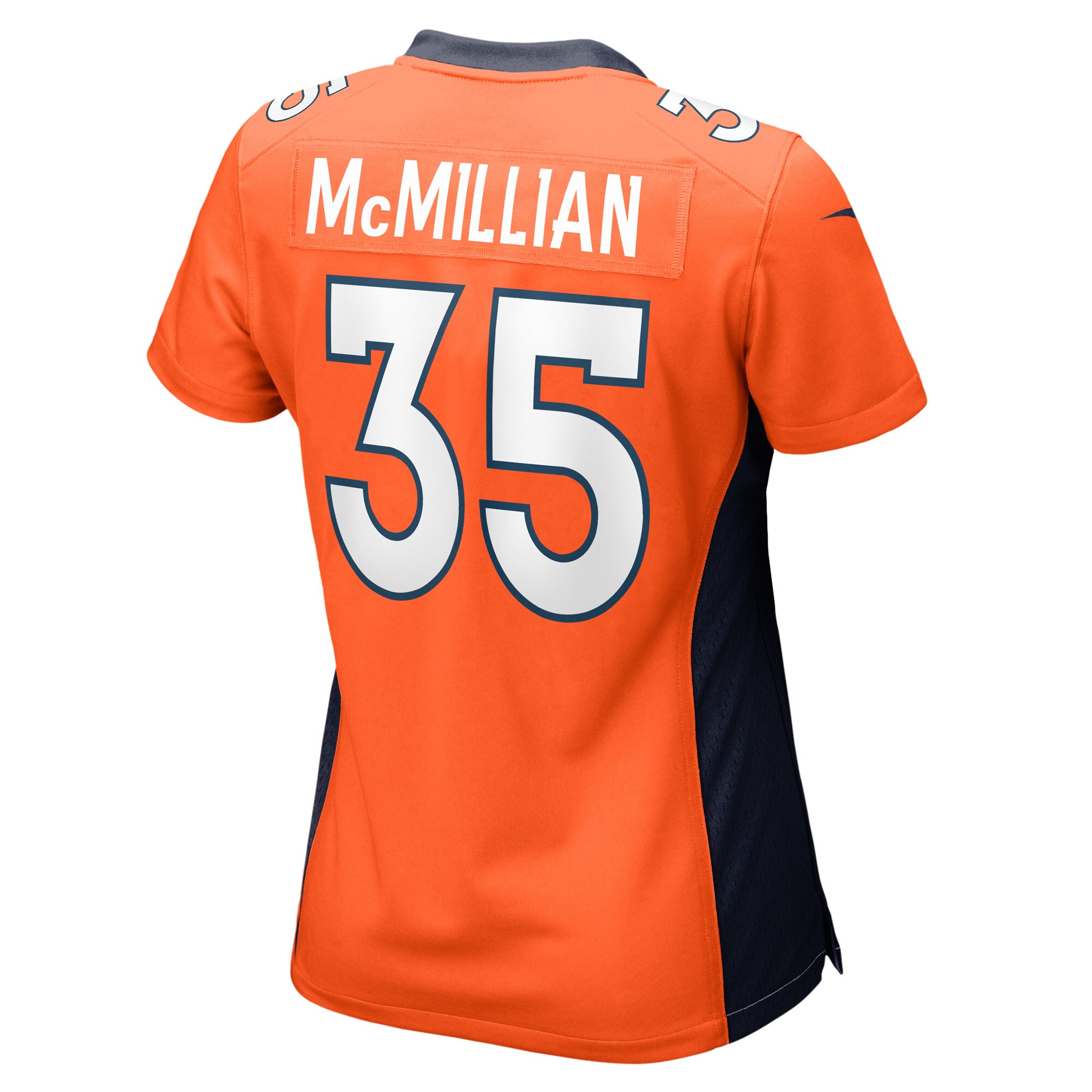 JaQuan McMillian Denver Broncos  Women's Game Player Jersey - Orange