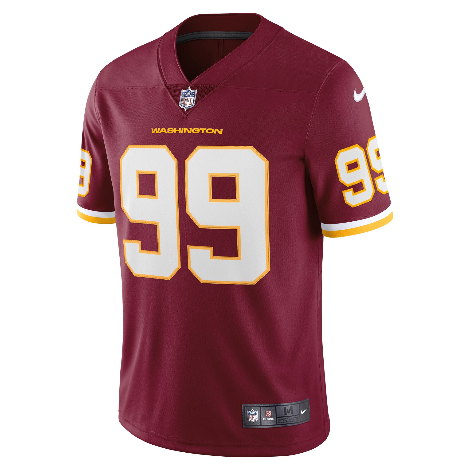 Chase Young Washington Football Team Vapor Limited Jersey - Burgundy