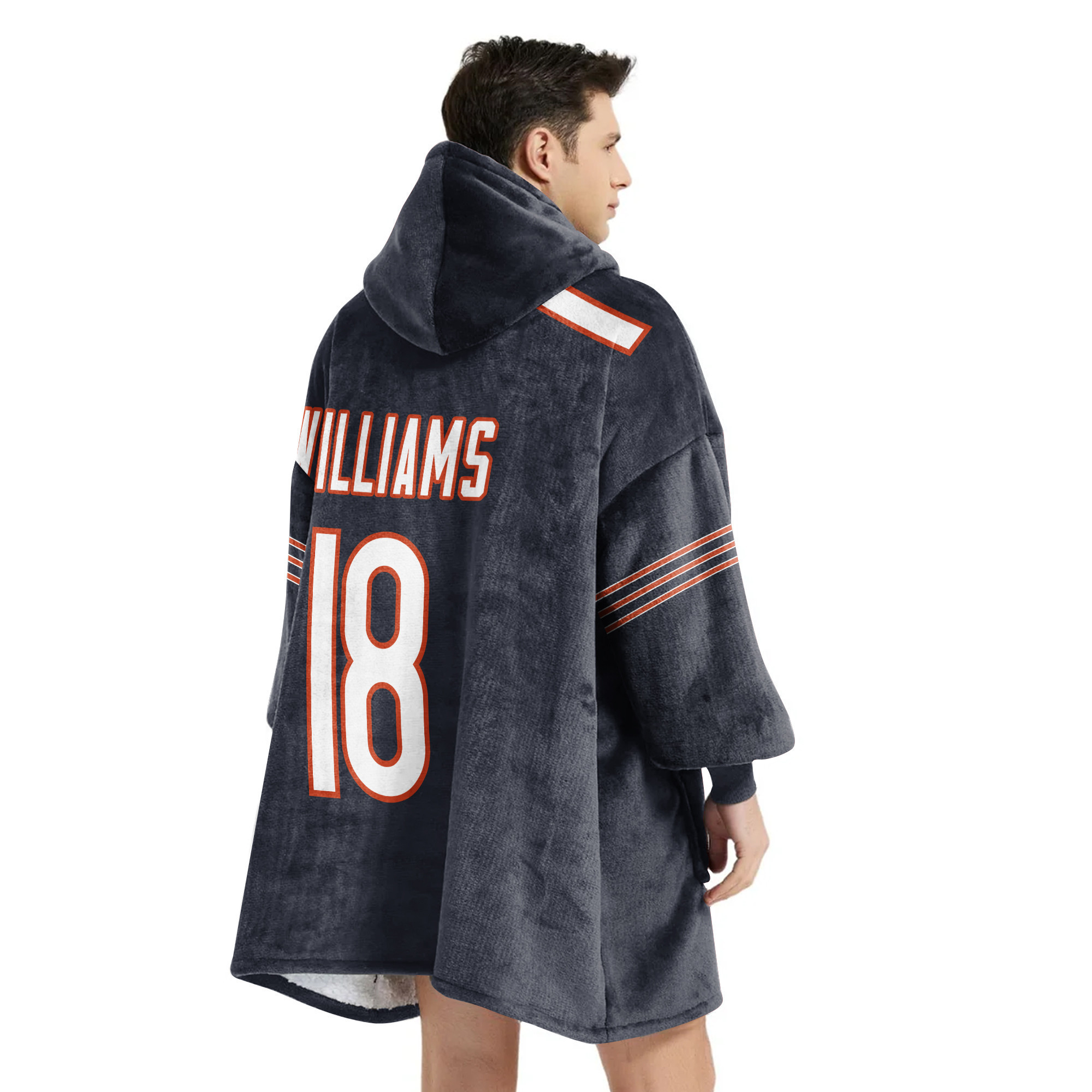 Adult C.W 18 Chicago Football Unisex Blanket Hoodie