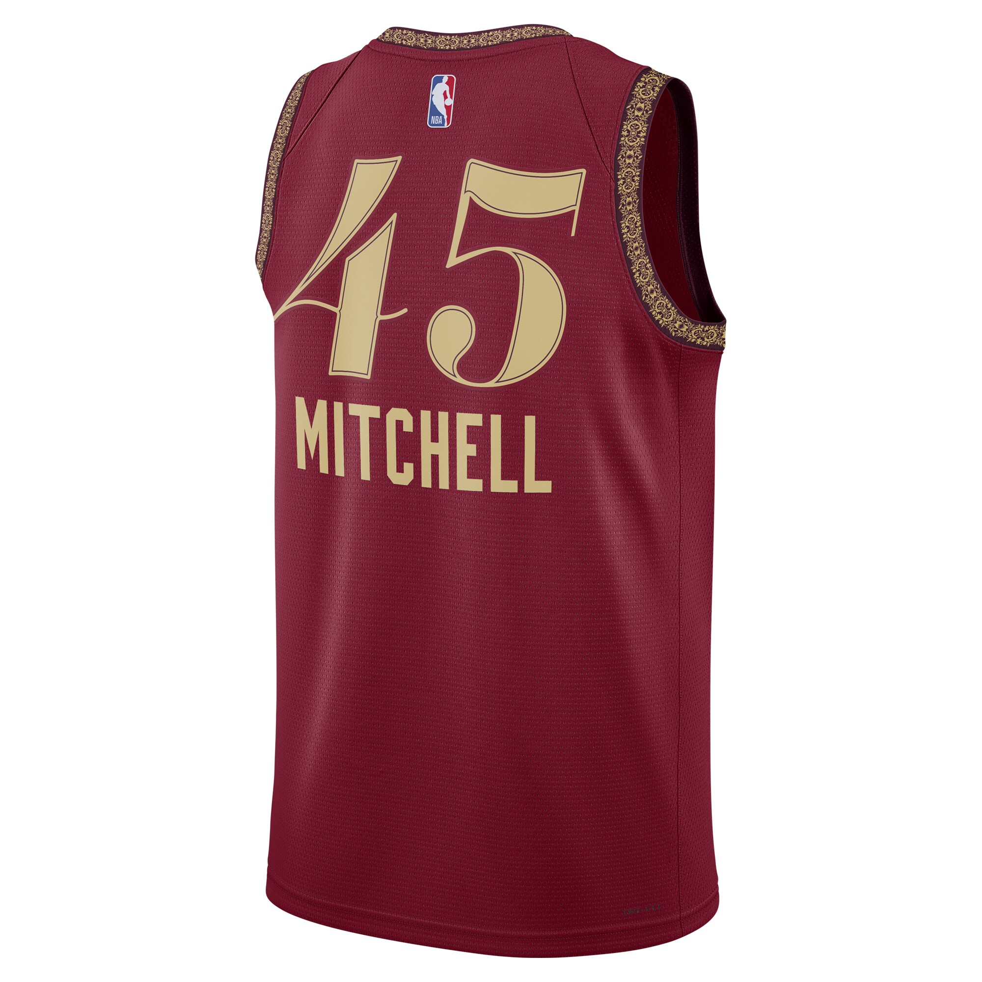 Unisex Cleveland Cavaliers Donovan Mitchell  Wine 2023/24 Swingman Jersey - City Edition