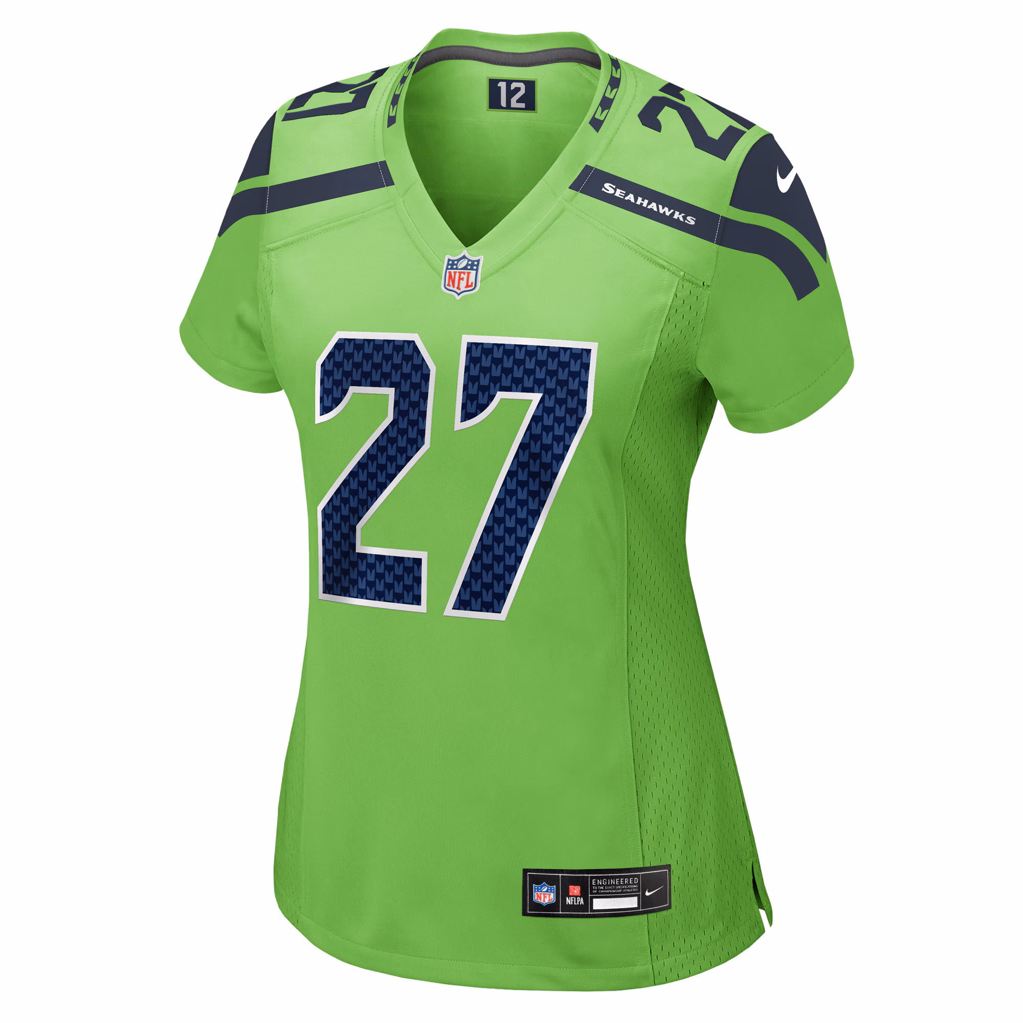 Tariq Woolen Seattle Seahawks Women's Throwback Player Game Jersey - Royal