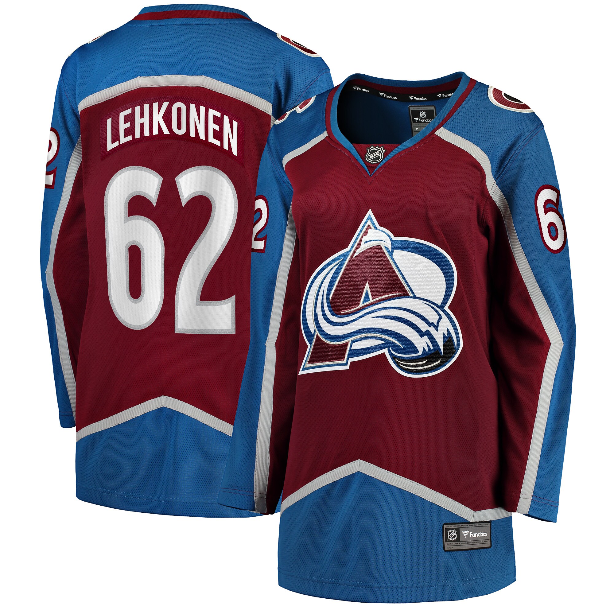 Artturi Lehkonen Colorado Avalanche Women's Home Breakaway Player Jersey - Burgundy