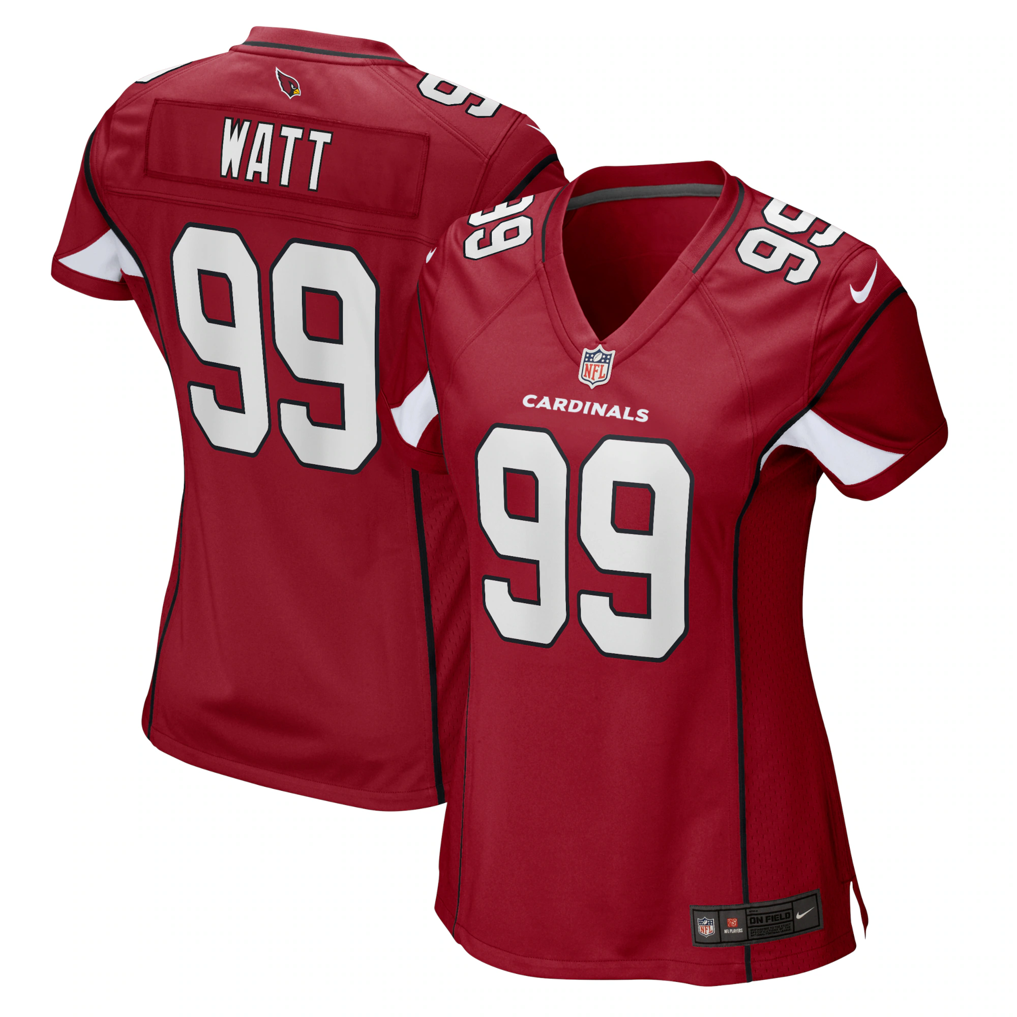 J.J. Watt Arizona Cardinals Women's Game Jersey - Cardinal