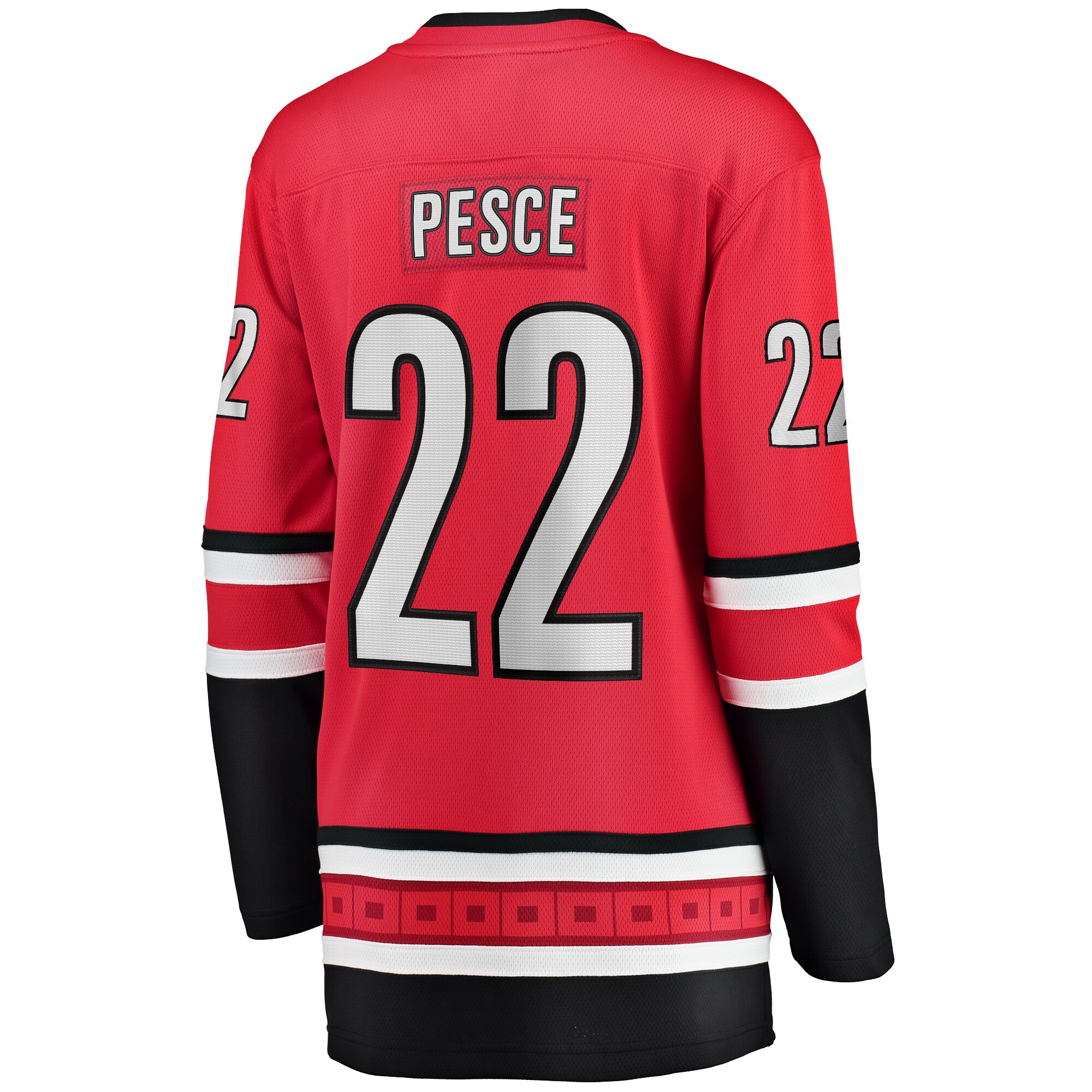 Brett Pesce Carolina Hurricanes Women's Home Breakaway Player Jersey - Red