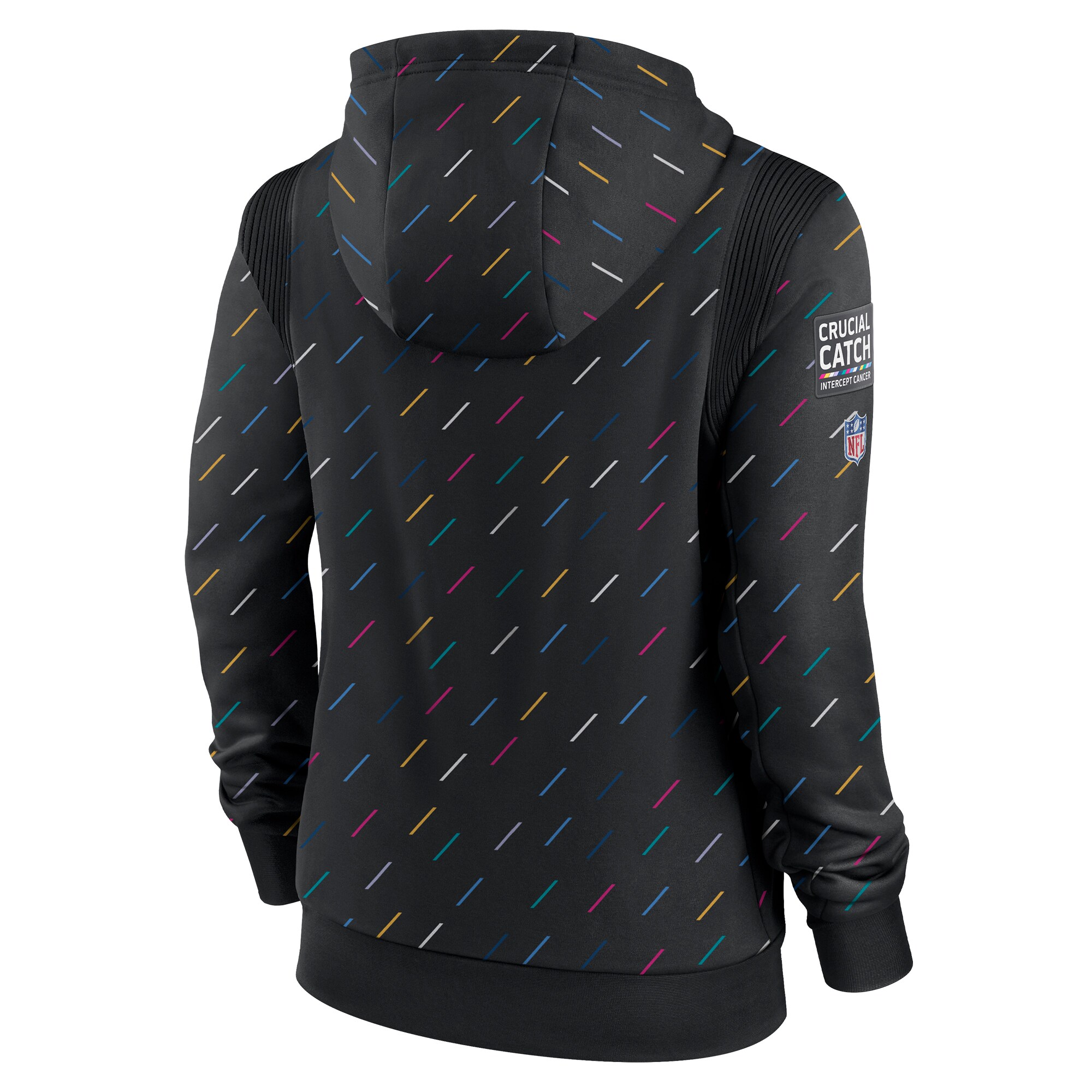 Carolina Panthers Women's NFL Crucial Catch Therma Pullover Hoodie - Anthracite