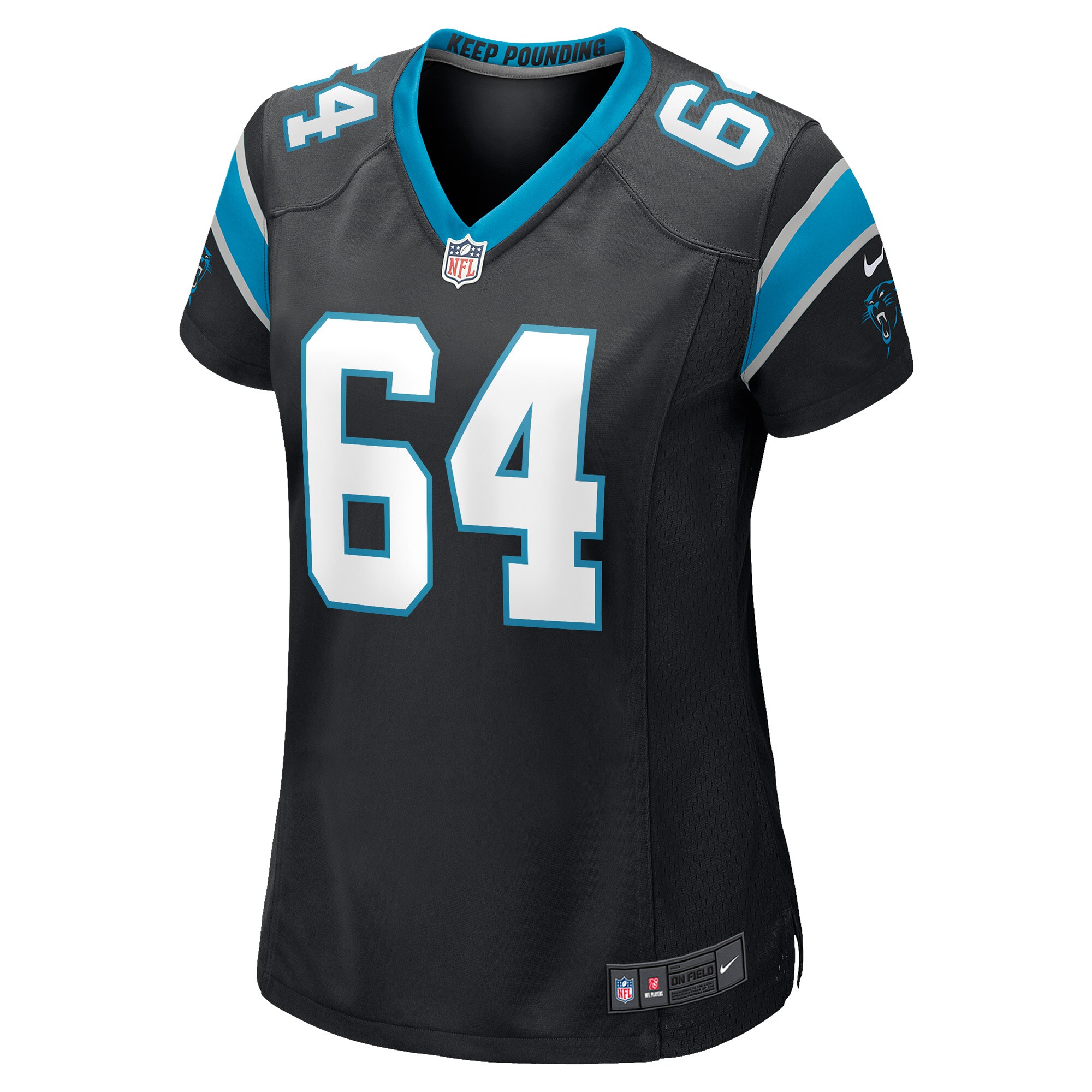 Cade Mays Carolina Panthers  Women's Game Player Jersey - Black