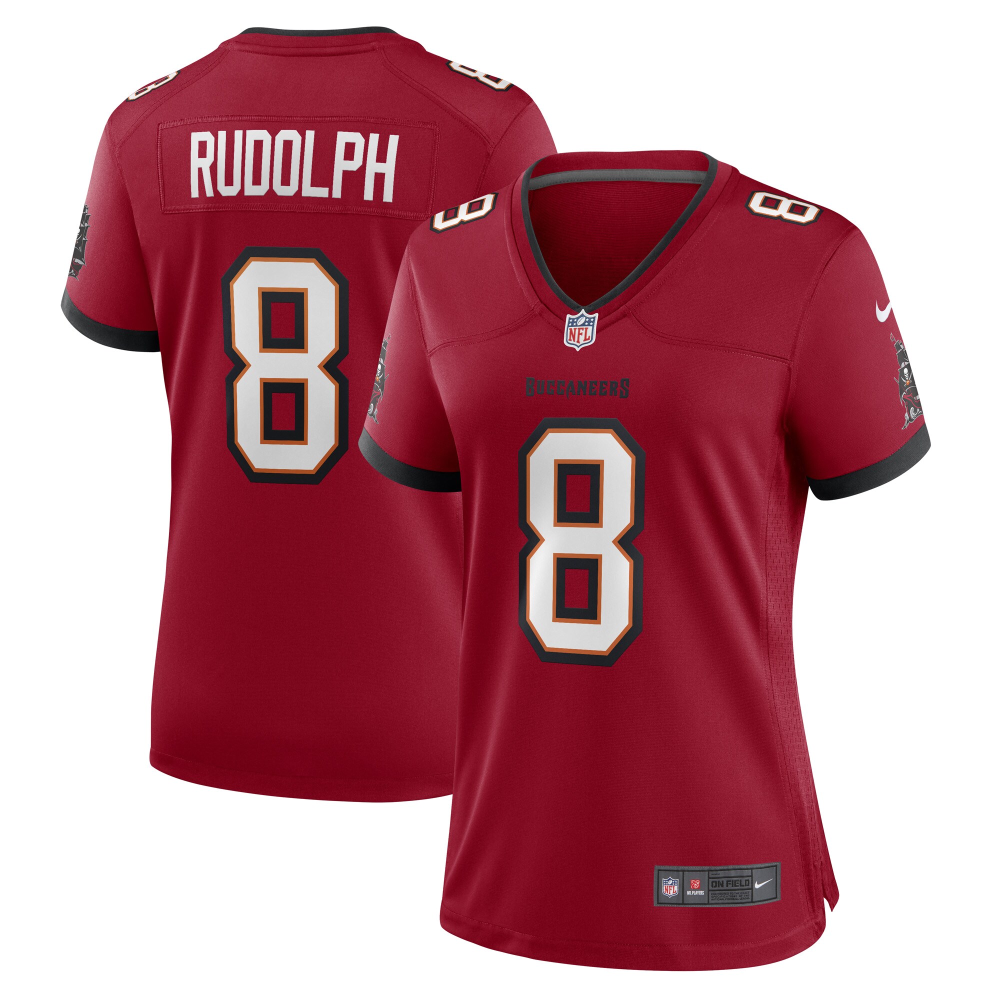 Kyle Rudolph Tampa Bay Buccaneers  Women's Game Player Jersey - Red
