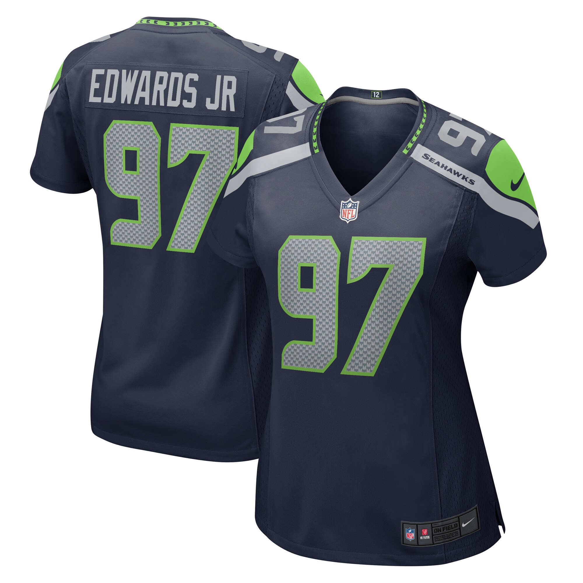 Mario Edwards Jr. Seattle Seahawks Women's  Game Jersey - College Navy