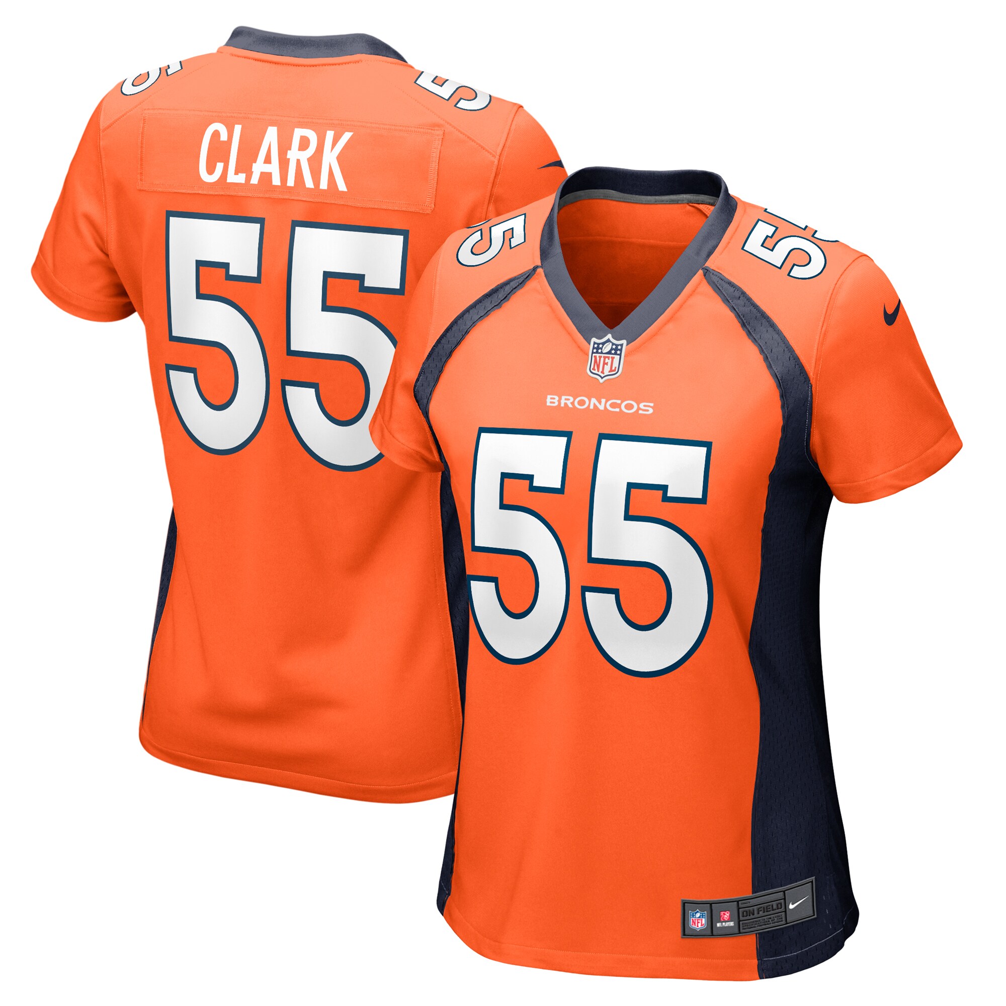 Frank Clark Denver Broncos Women's Team Game Jersey -  Orange