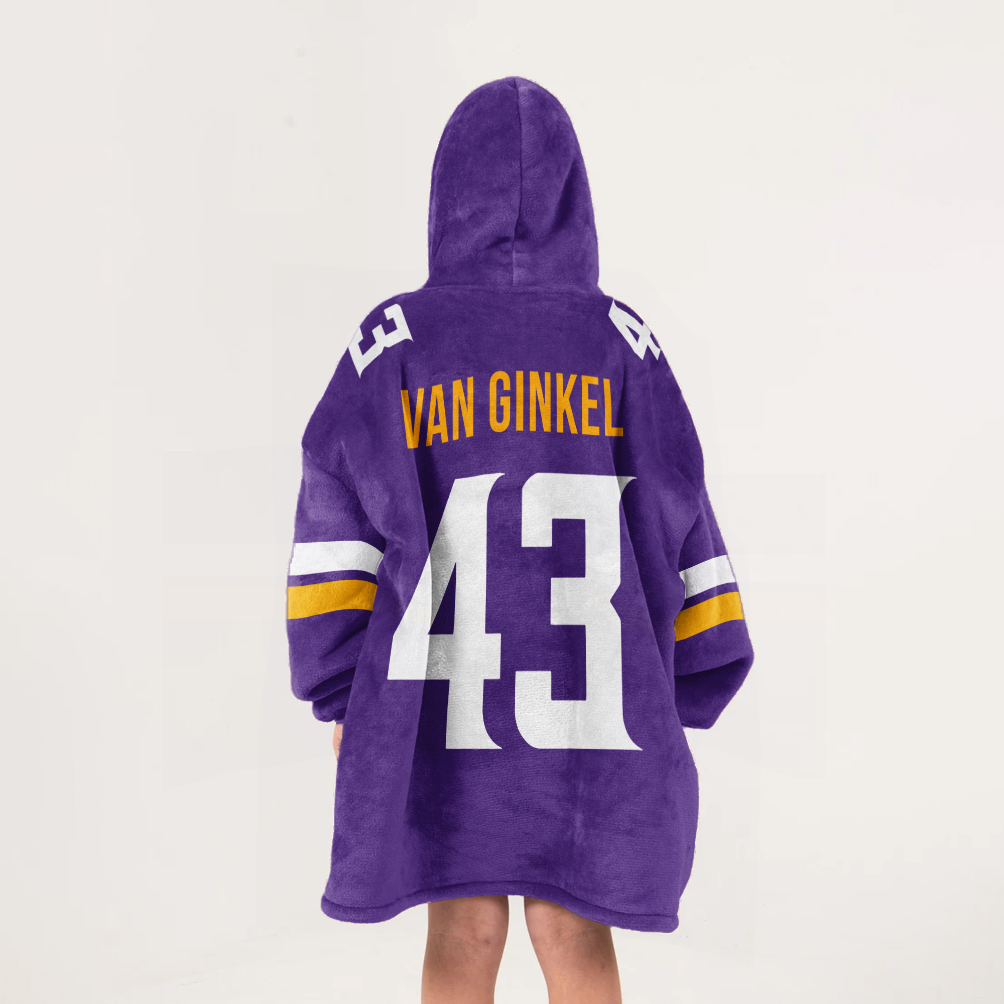 Adult V.G 43 Minnesota Football Unisex Blanket Hoodie