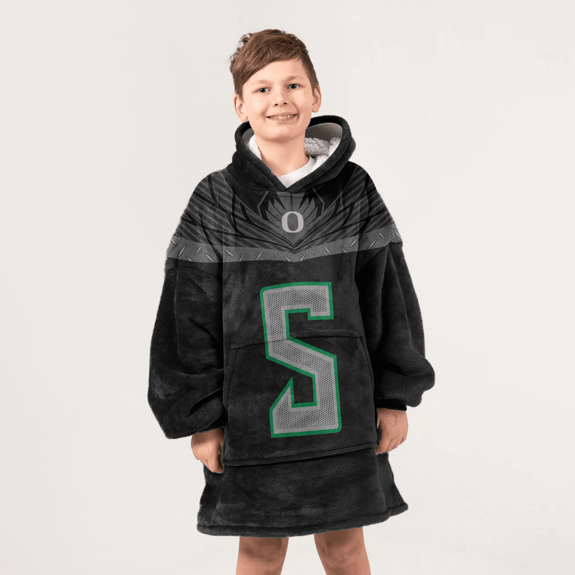 Kid D.M 5 Oregon Football Unisex Blanket Hoodie