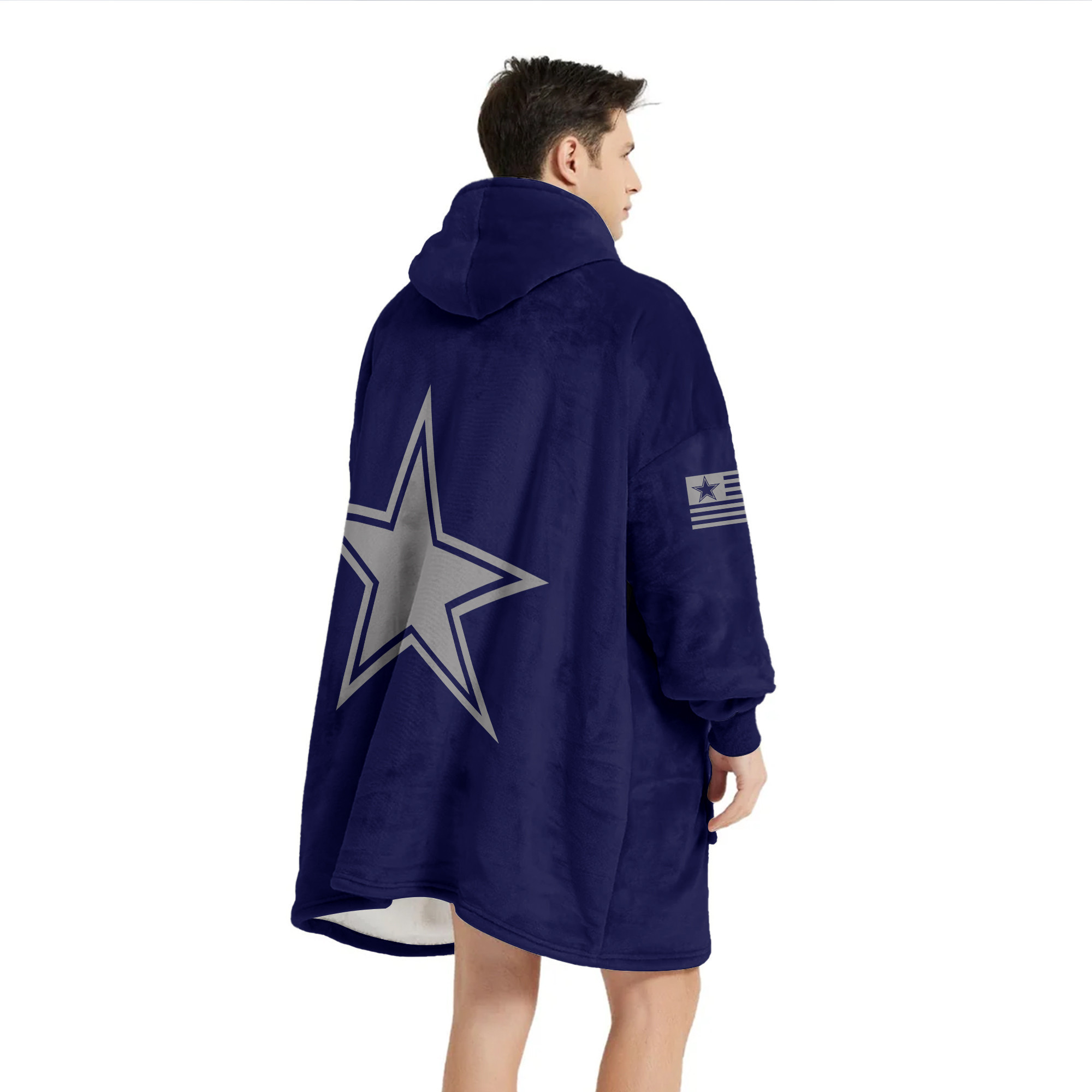 Adult Dallas Football Unisex Blanket Hoodie
