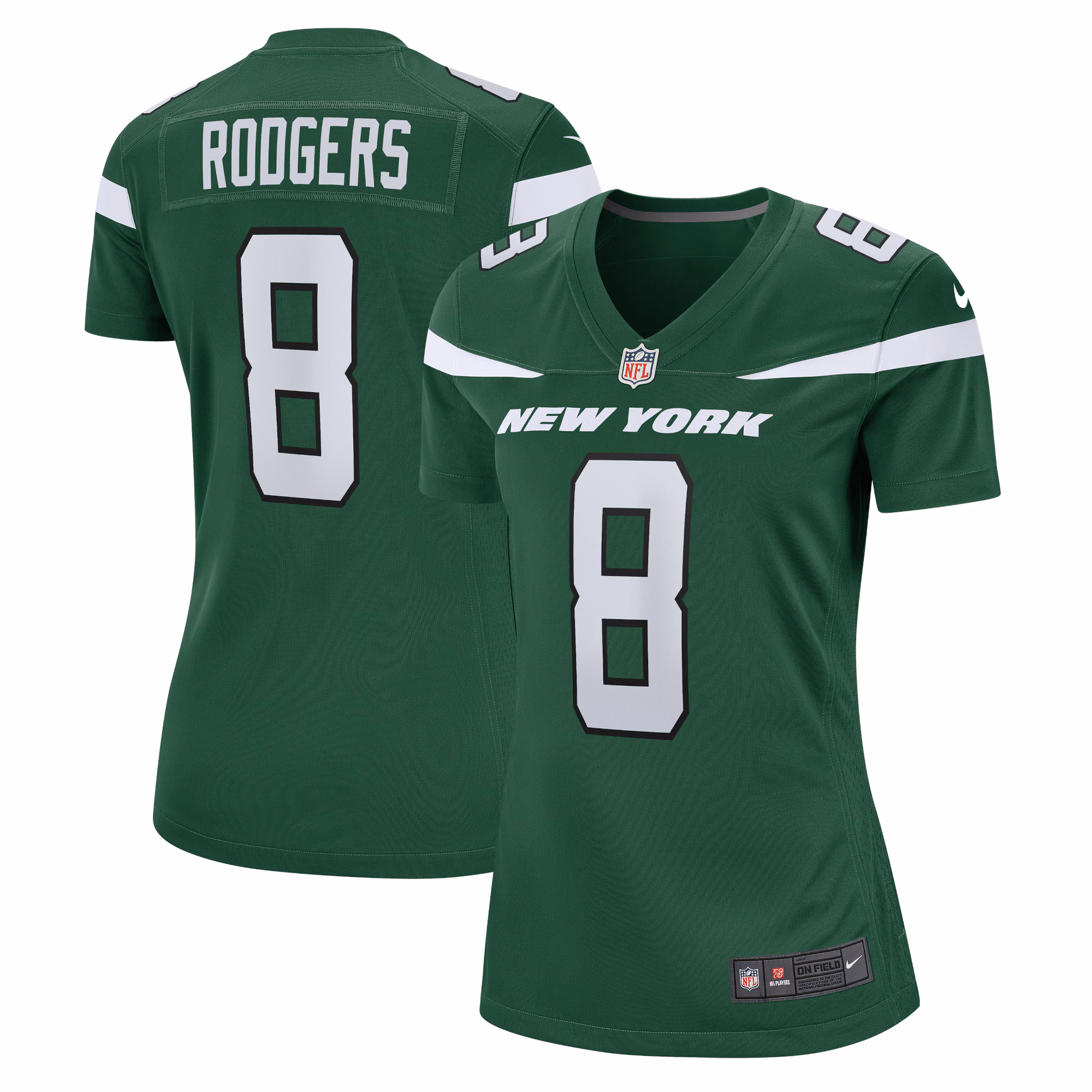 Aaron Rodgers New York Jets Women's Player Jersey - White