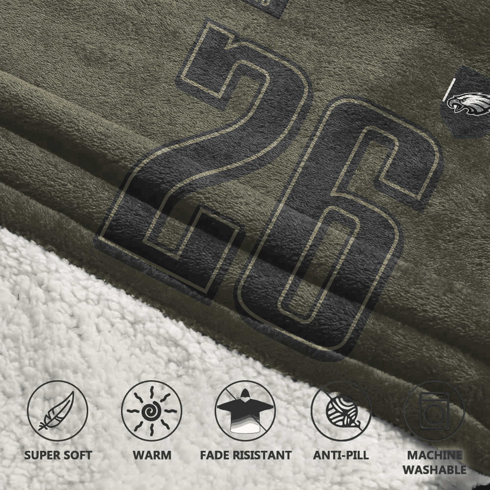 S.B 26 Philadelphia Football Unisex Blanket Hoodie