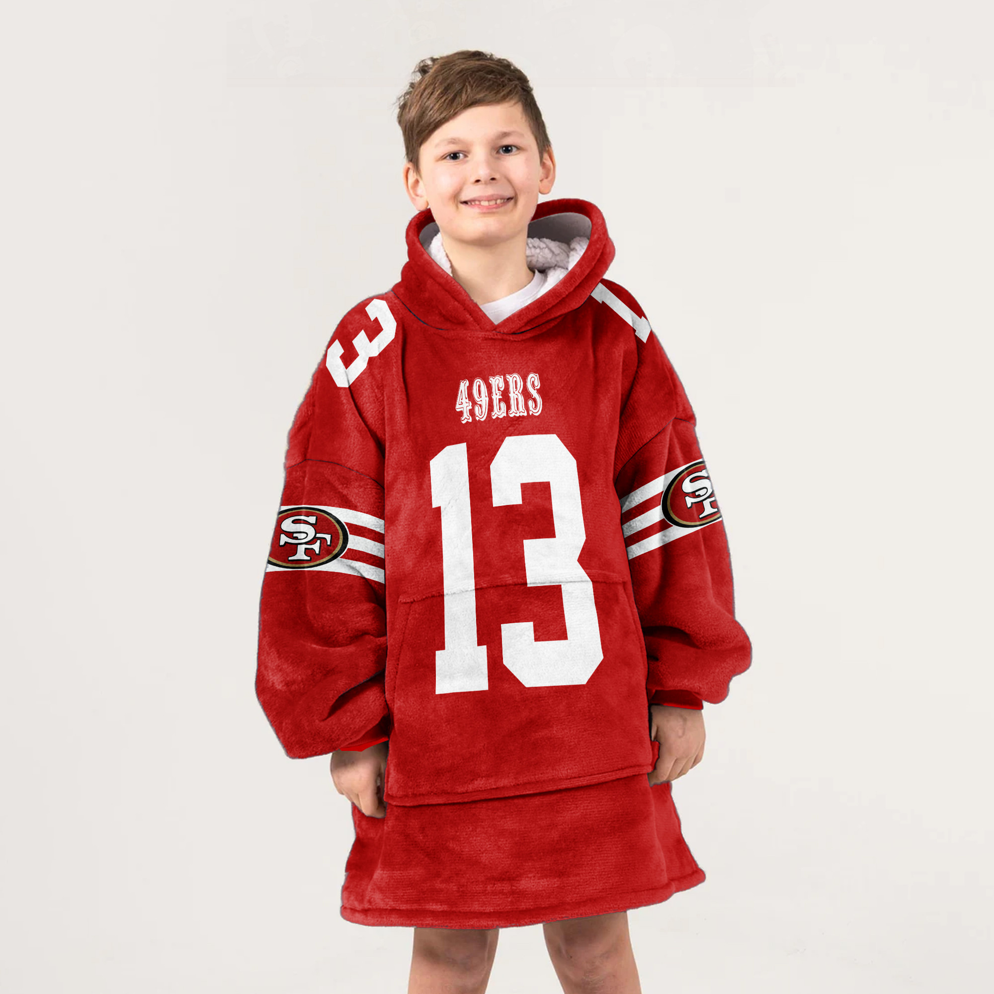 Kid B.P. 13 San Francisco 49ers Football Unisex Blanket Hoodie