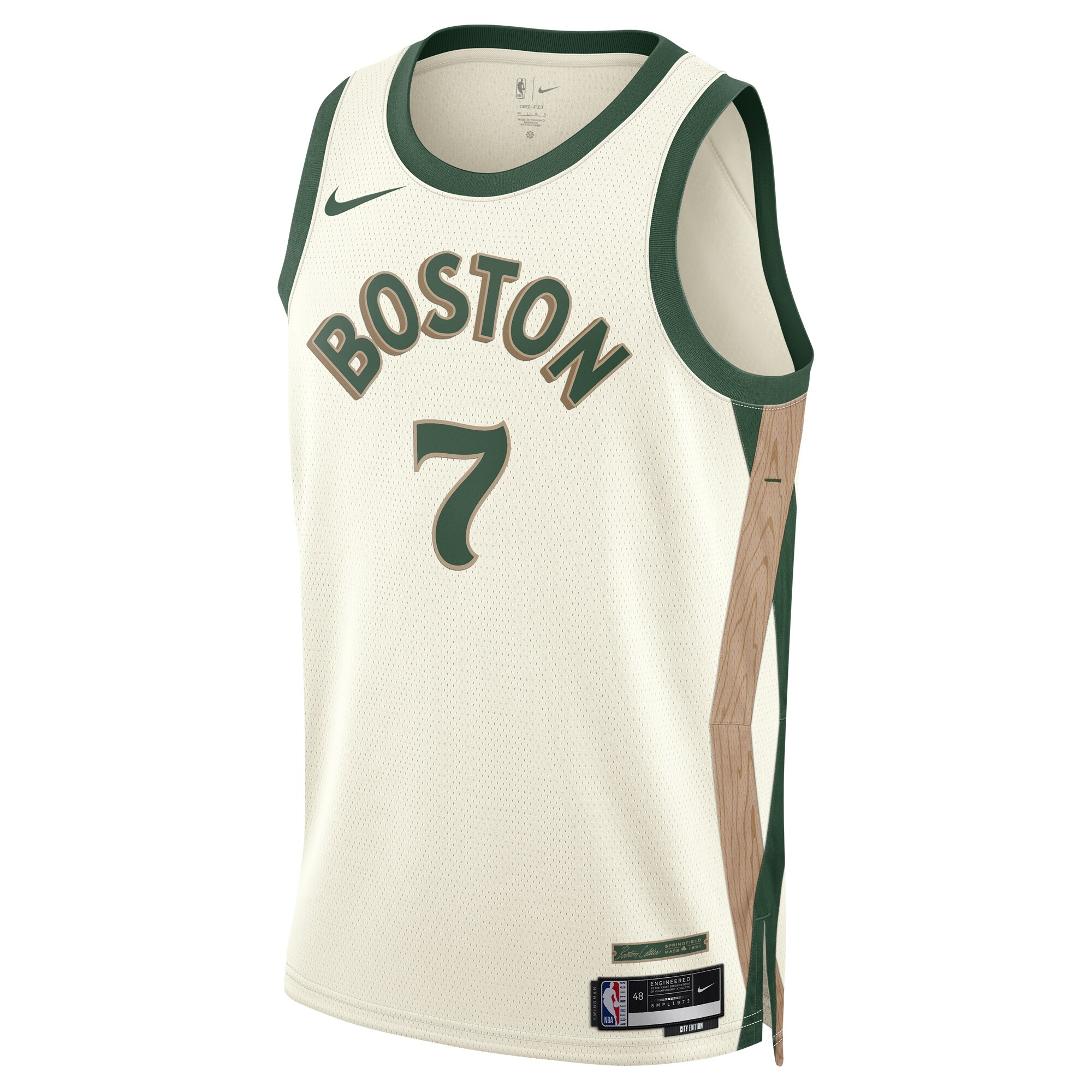 Unisex Boston Celtics Jaylen Brown  White 2023/24 Swingman Jersey - City Edition