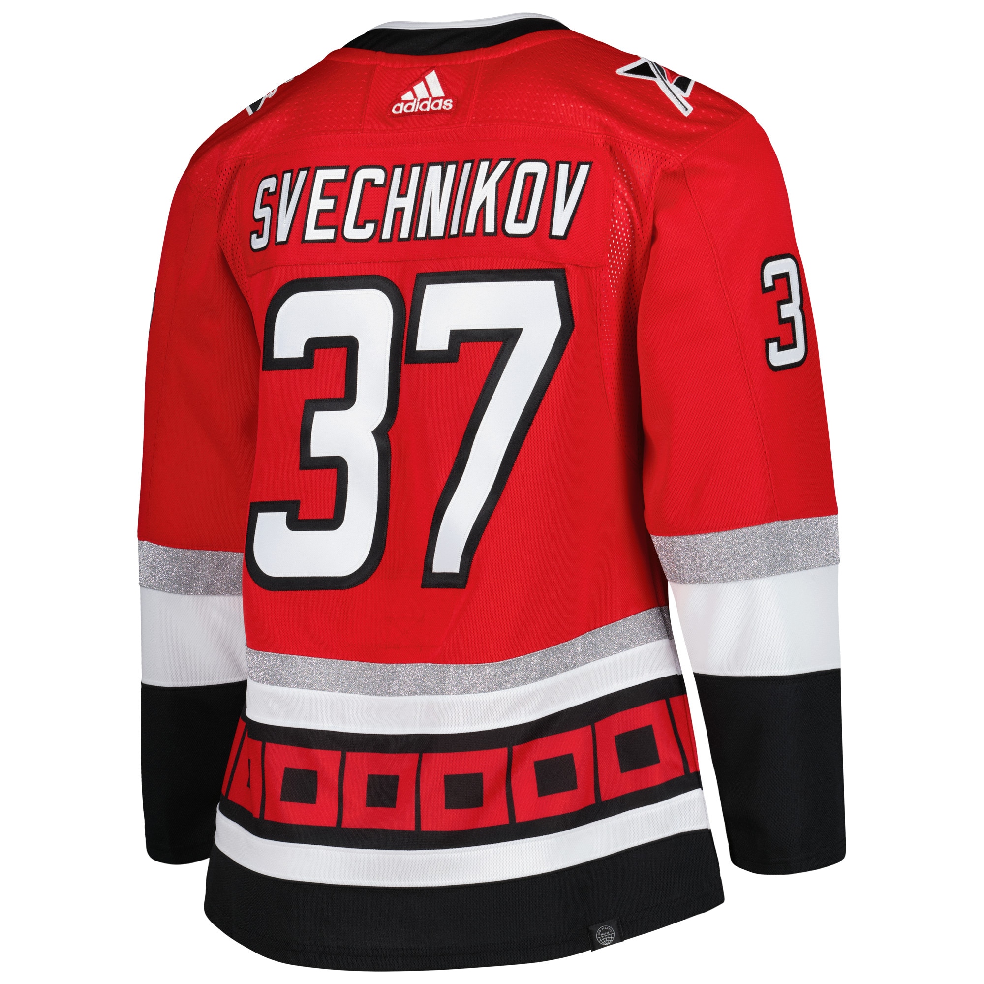 Andrei Svechnikov Carolina Hurricanes  25th Anniversary Authentic Pro Primegreen Player Jersey - Red