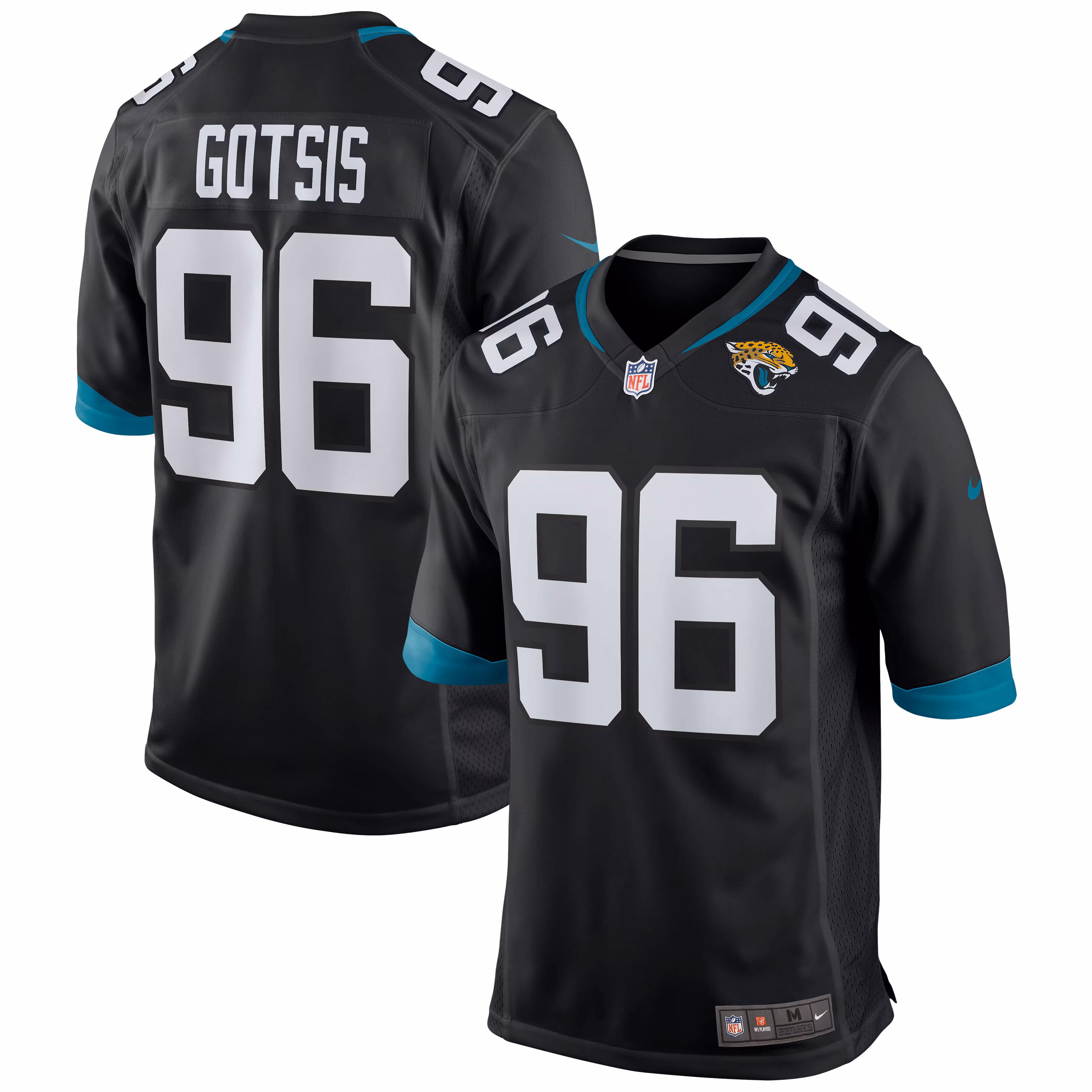 Adam Gotsis Jacksonville Jaguars Game Jersey - Teal