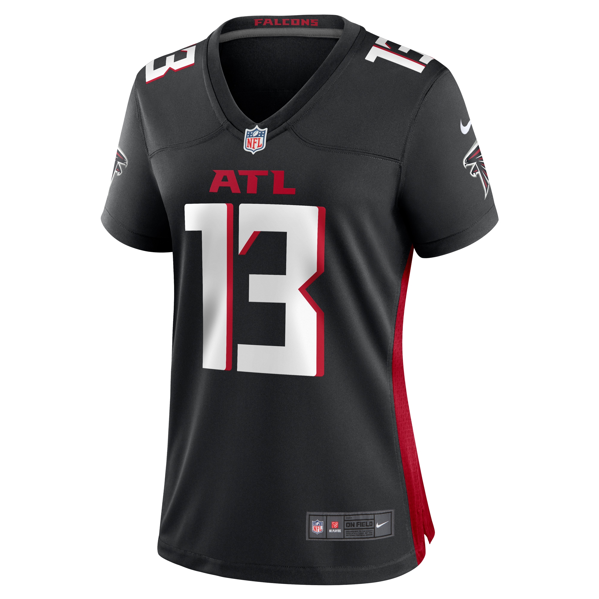 Jared Bernhardt Atlanta Falcons  Women's Player Game Jersey - Black