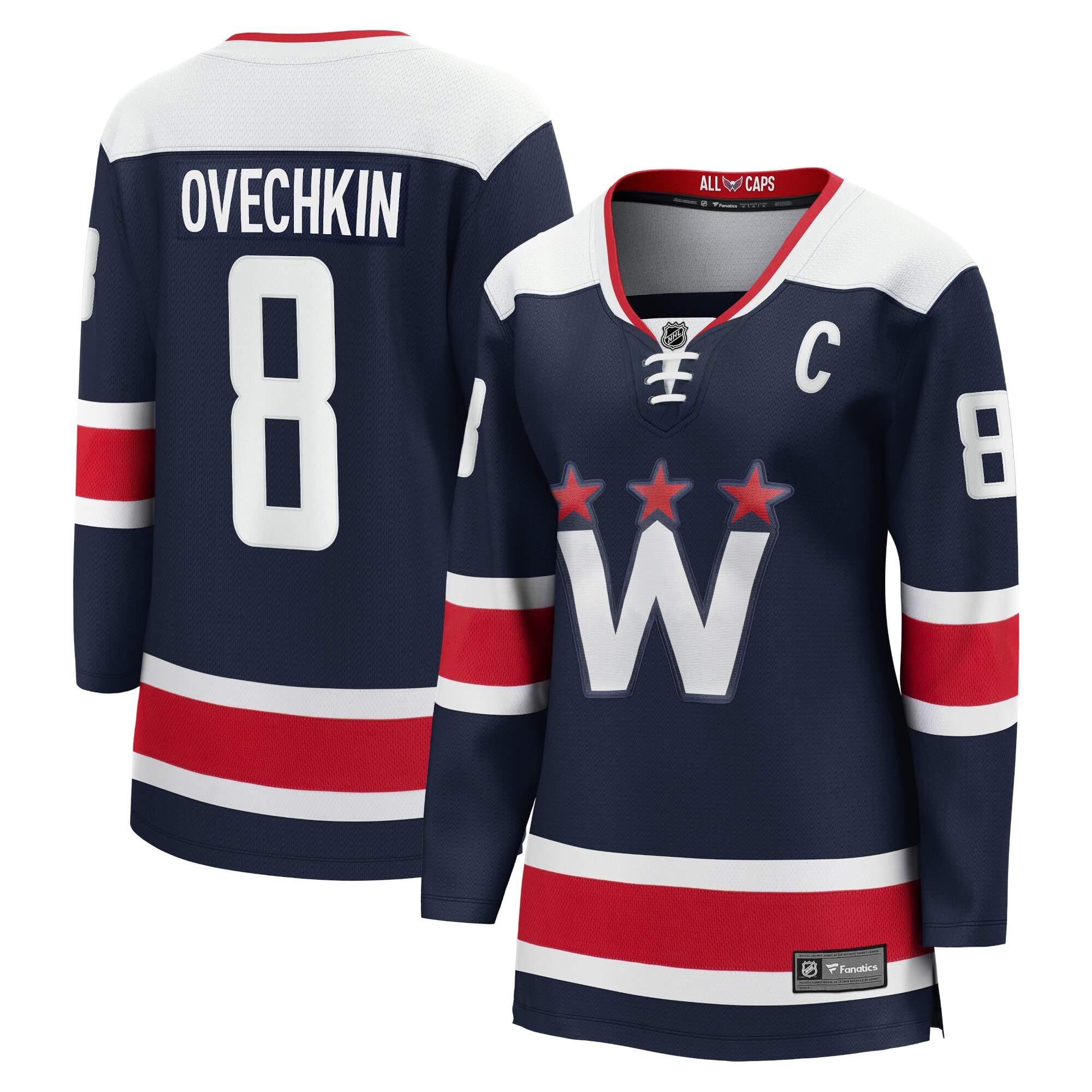Alexander Ovechkin Washington Capitals Women's 2020/21 Alternate Premier Breakaway Player Jersey - Navy