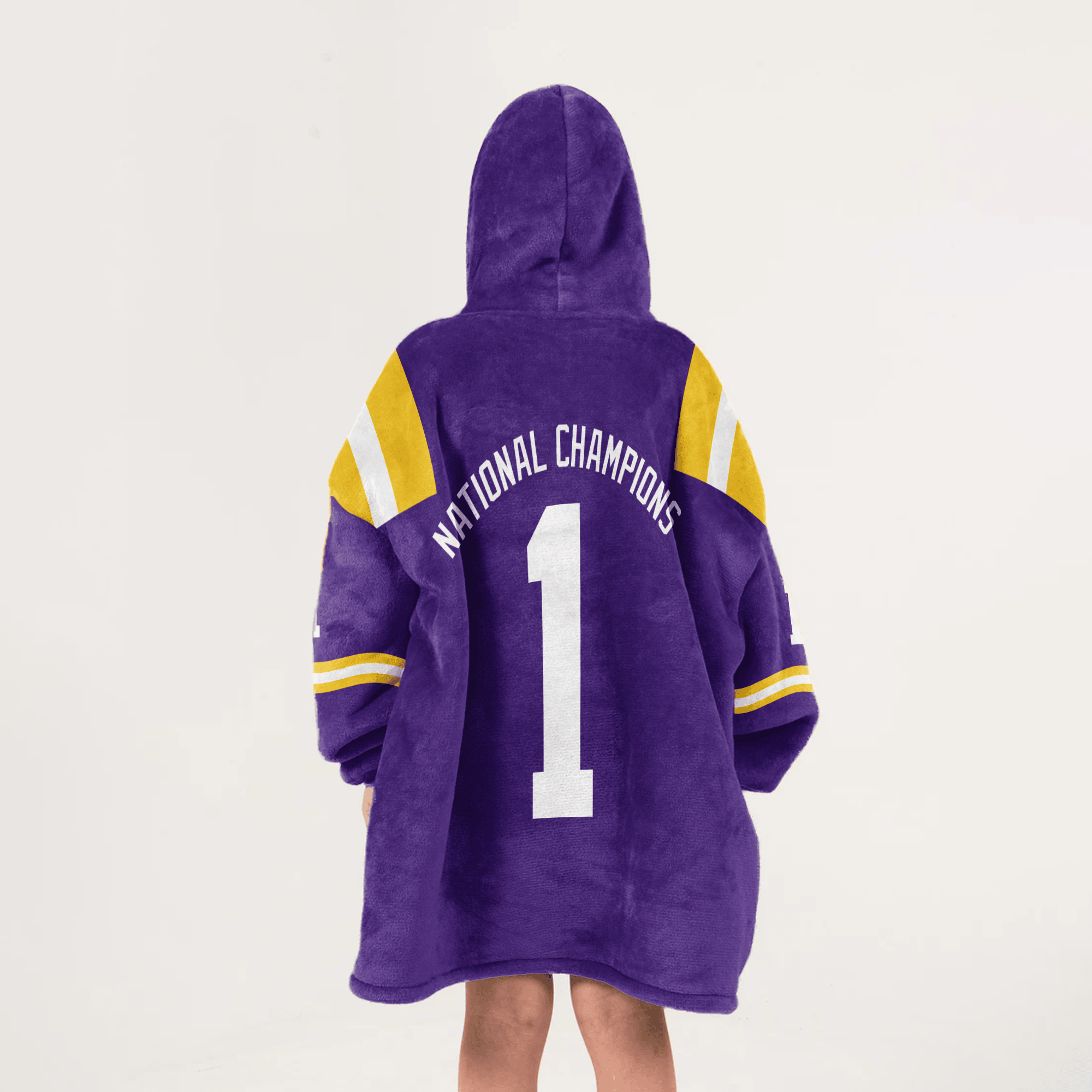 Kid #1 LSU Football Unisex Blanket Hoodie