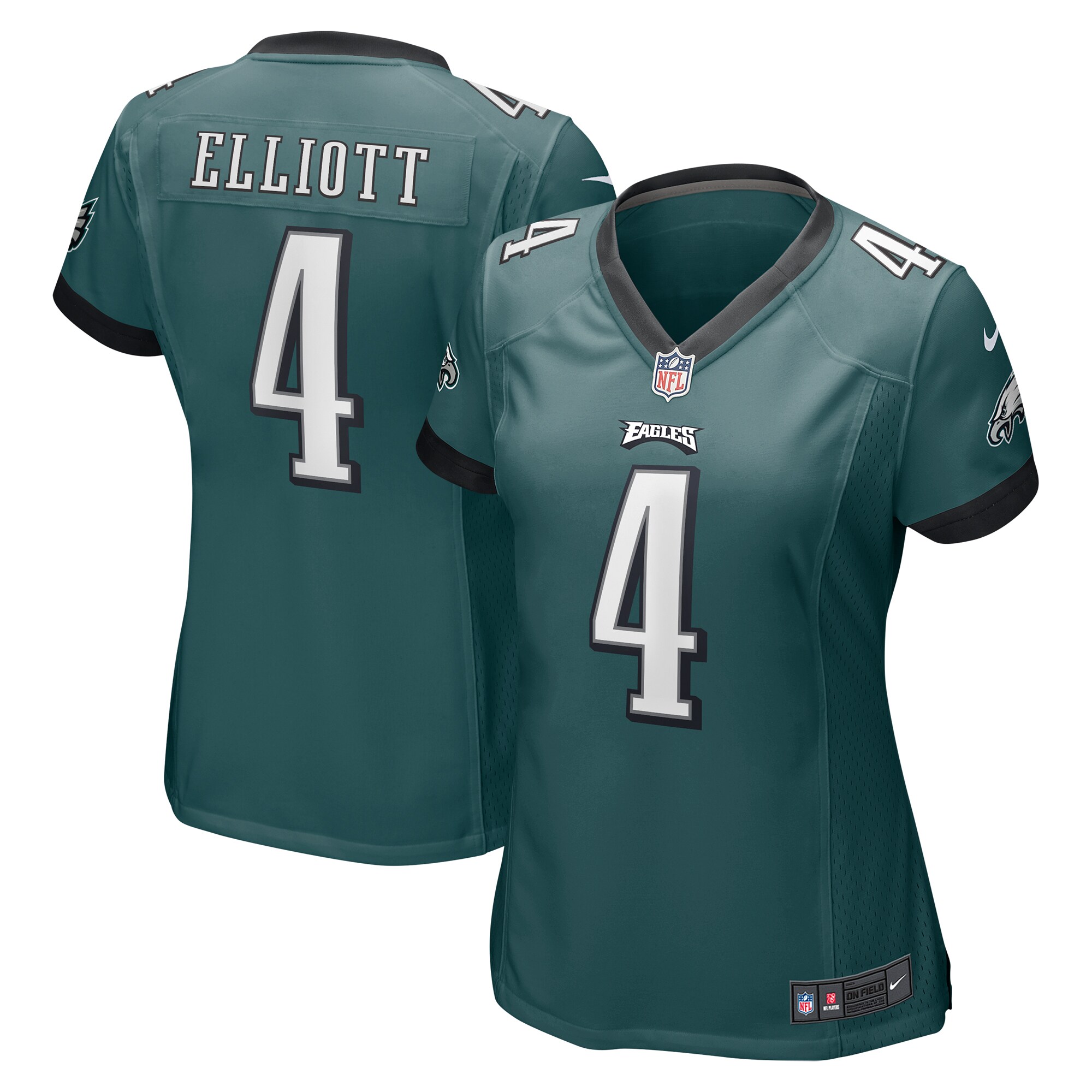 Jake Elliott Philadelphia Eagles  Women's Game Jersey - Midnight Green