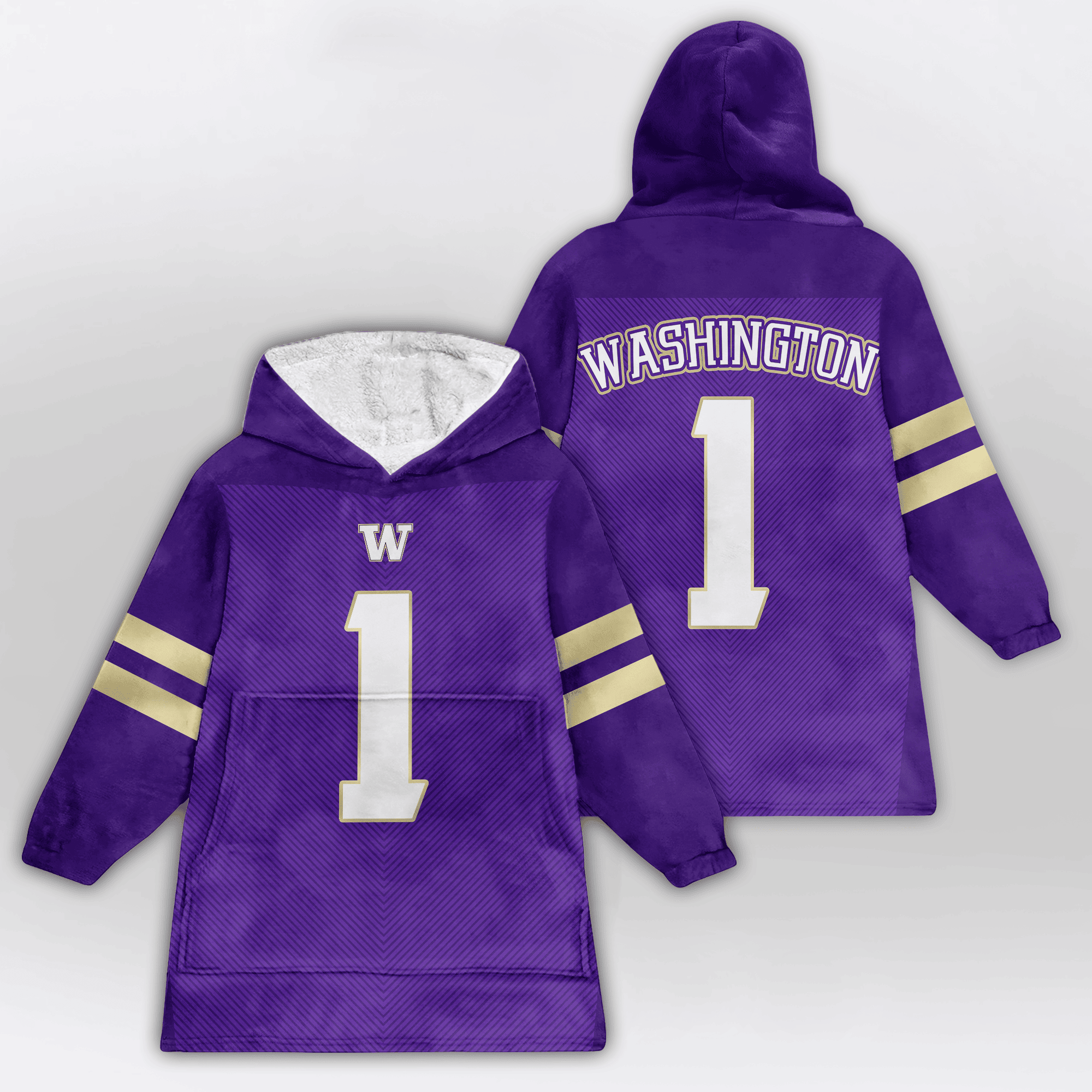 Adult 1 Washington Football Unisex Blanket Hoodie