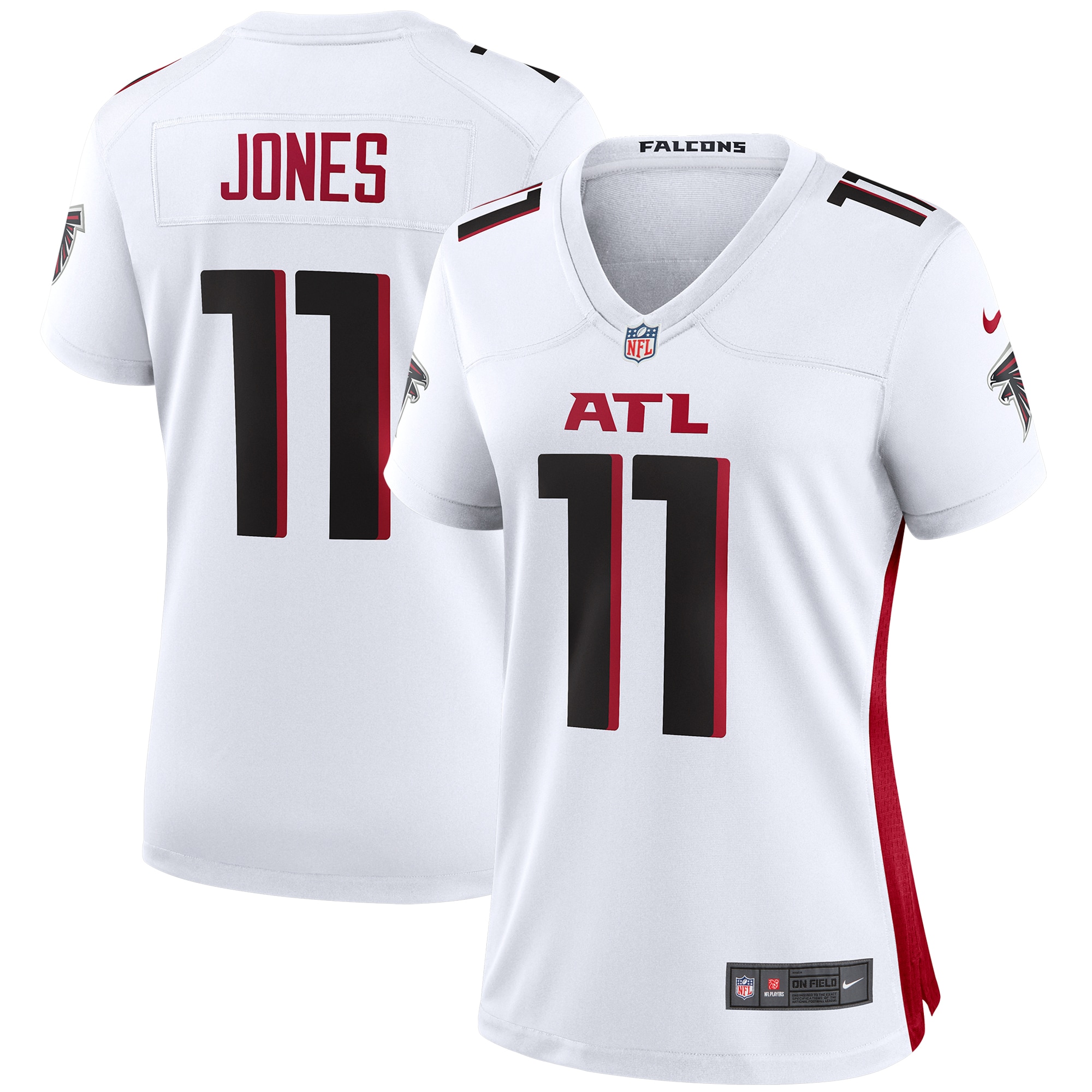 Julio Jones Atlanta Falcons  Women's Player Game Jersey - White