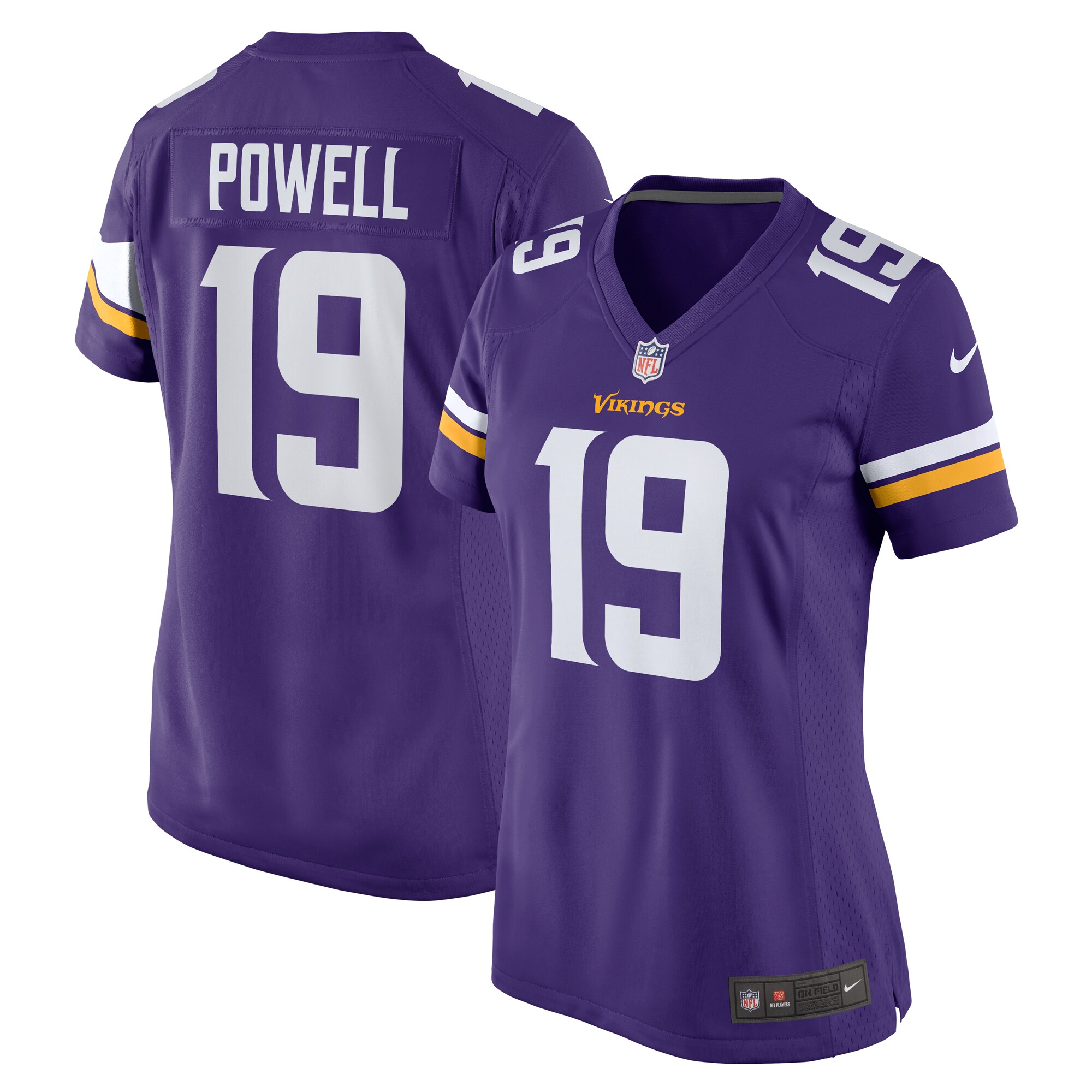 Brandon Powell Minnesota Vikings Women's Game Jersey - Purple