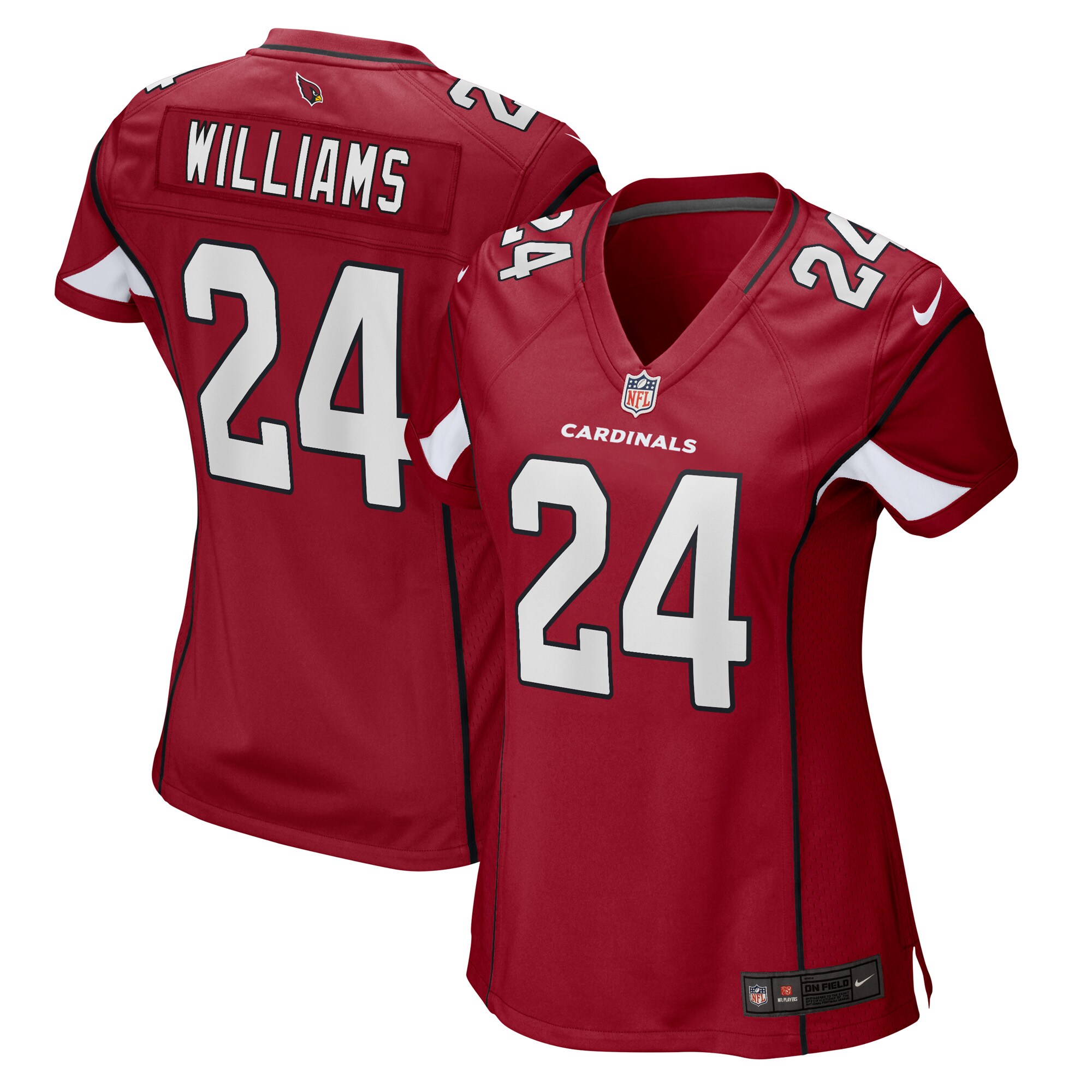 Darrel Williams Arizona Cardinals  Women's Game Player Jersey - Cardinal