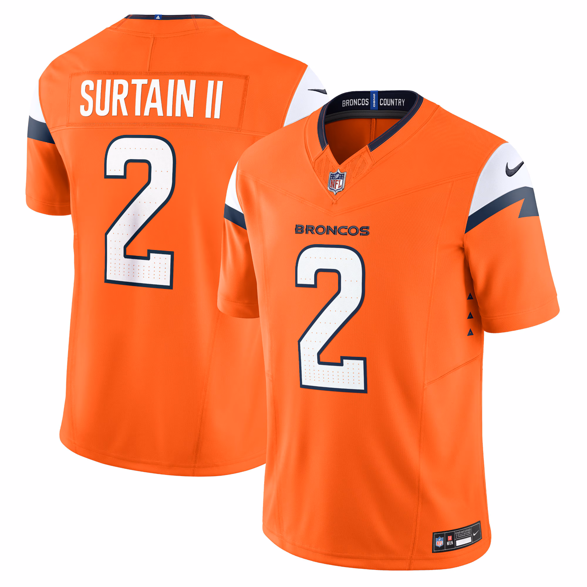 Patrick Surtain II Denver Broncos Mile High Collection Vapor F.U.S.E. Limited Jersey - Navy