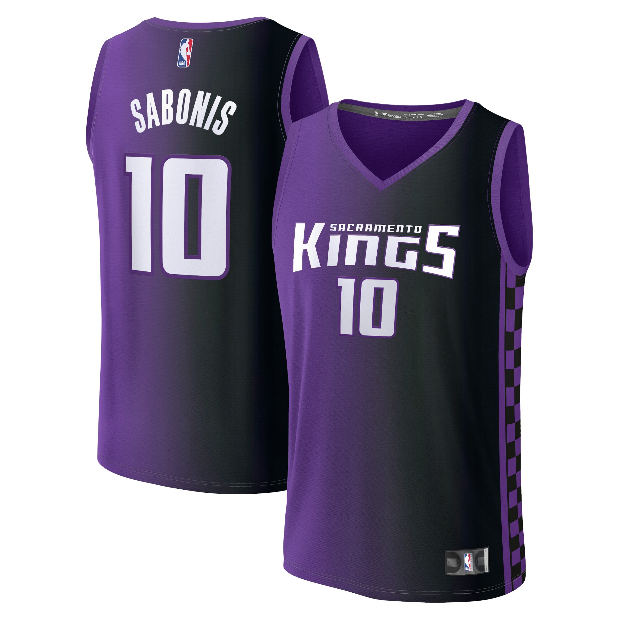 Men's Sacramento Kings Domantas Sabonis  Purple 2023/24 Fast Break Replica Jersey - Statement Edition