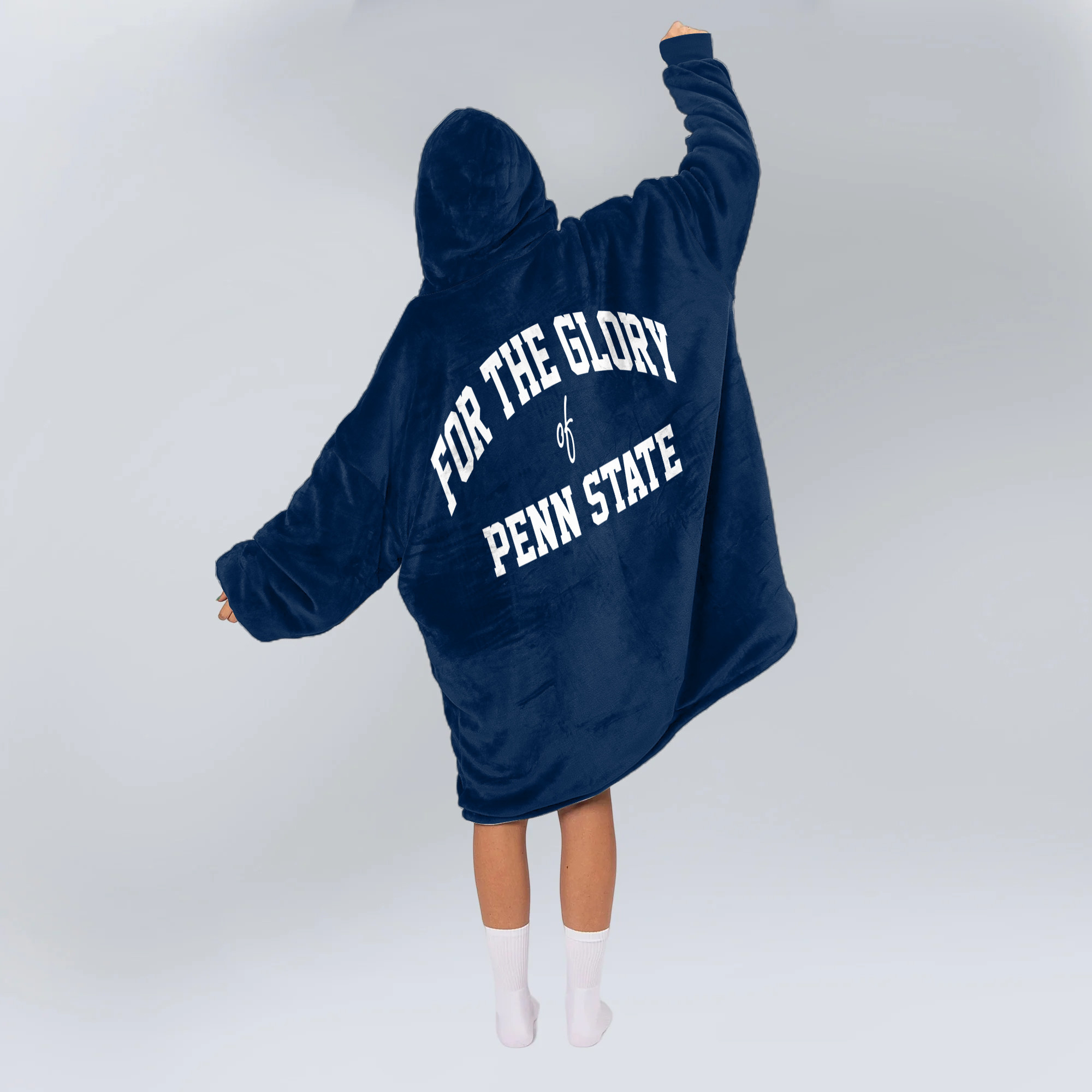 Adult Penn State Football Unisex Blanket Hoodie