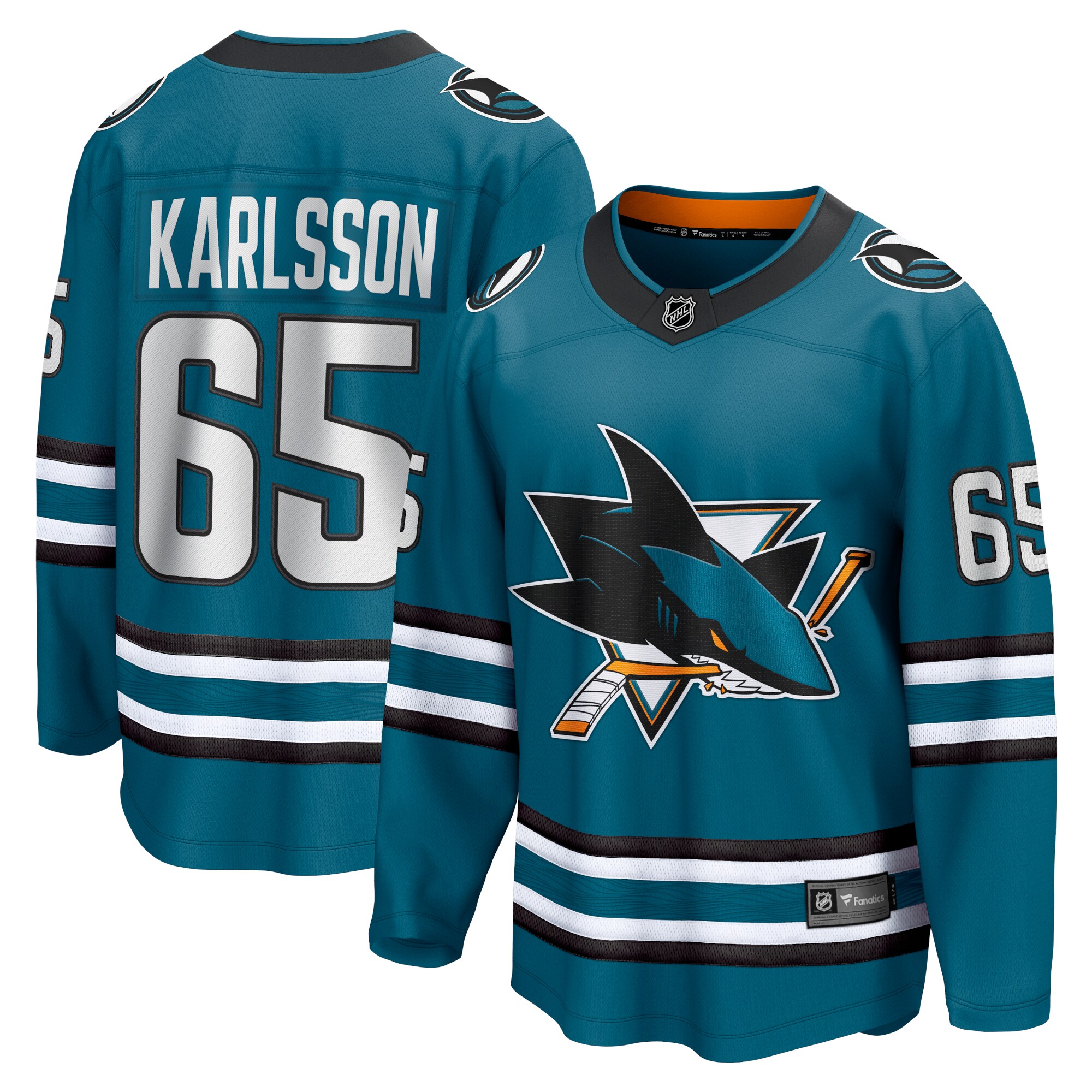 Erik Karlsson San Jose Sharks Home Premier Breakaway Player Jersey - Teal