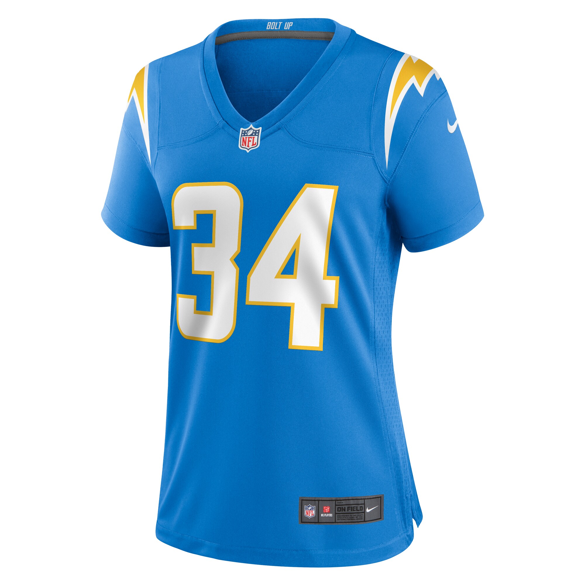 Jaret Patterson Los Angeles Chargers Women's Team Game Jersey -  Powder Blue