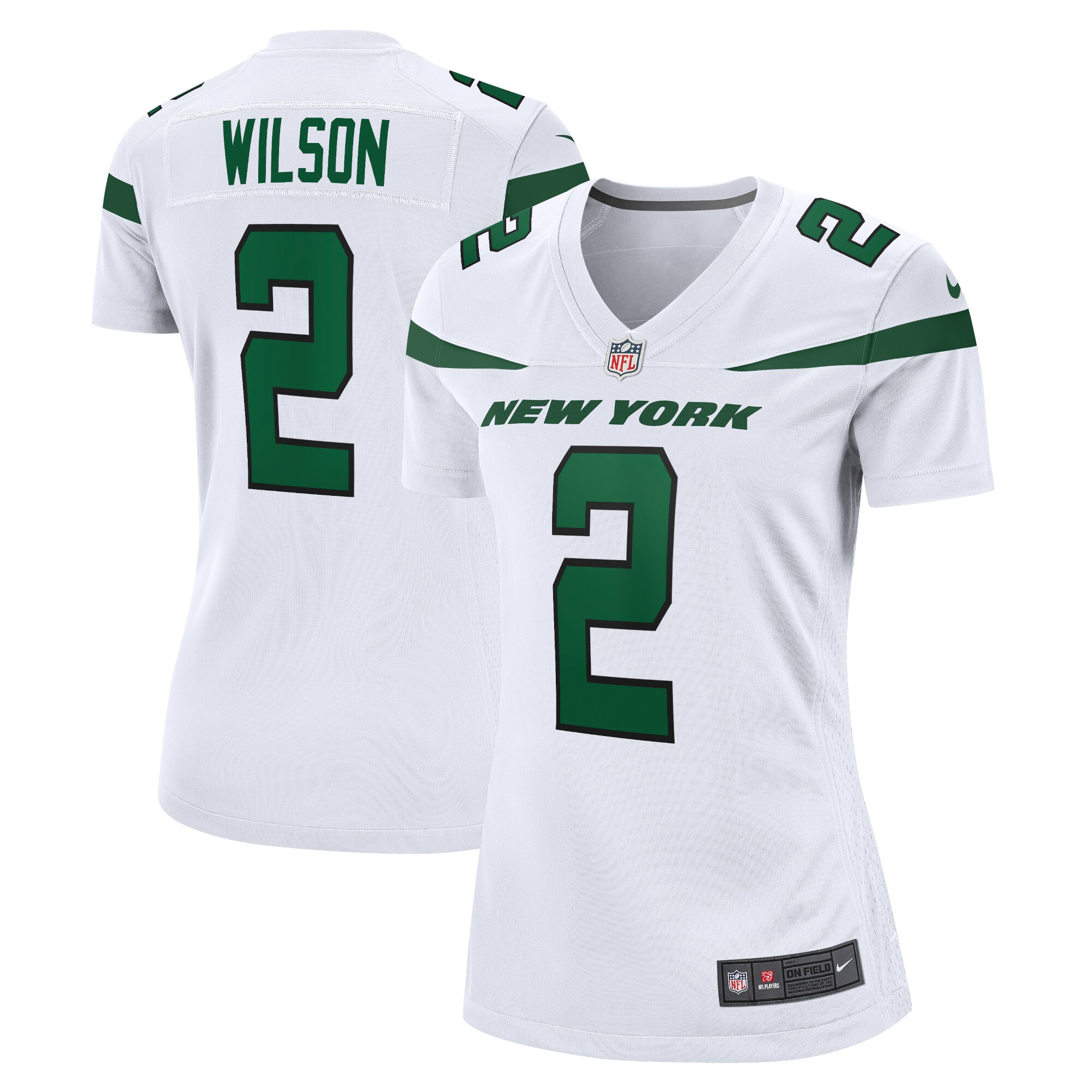Zach Wilson New York Jets  Women's Game Jersey - White