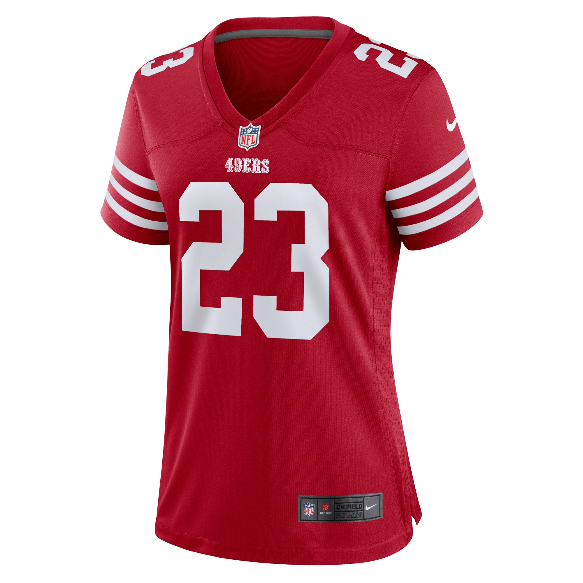 Christian McCaffrey San Francisco 49ers  Women's Game Player Jersey - Scarlet