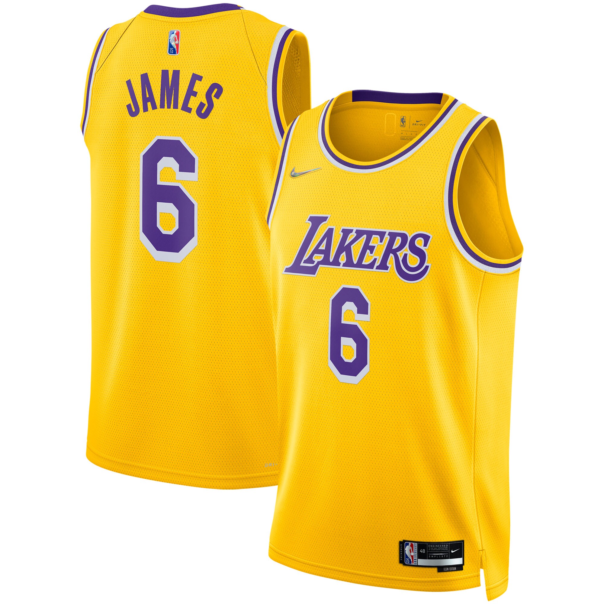 LeBron James Los Angeles Lakers 2021/22 Diamond Swingman Jersey - Icon Edition - Gold