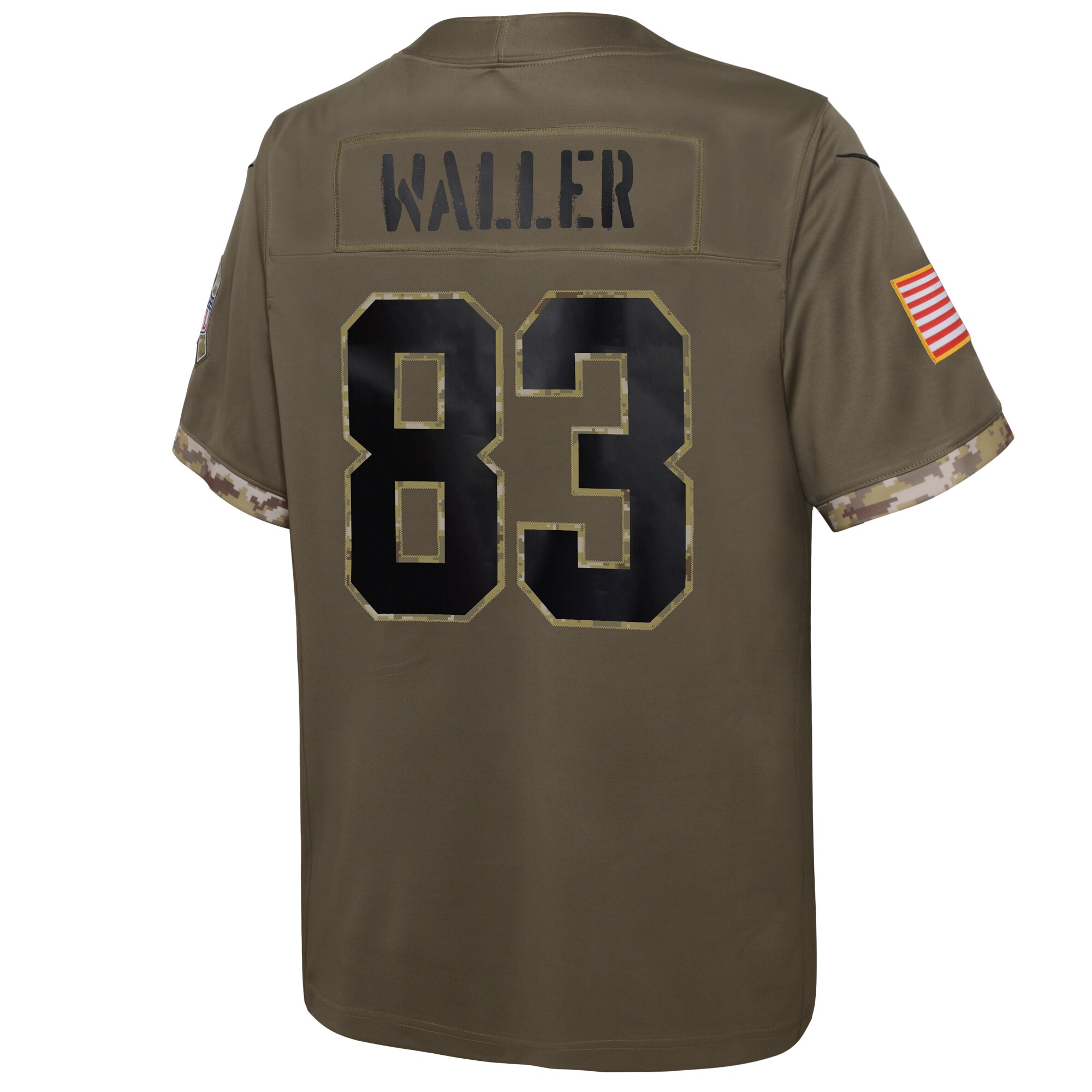 Darren Waller Las Vegas Raiders Youth 2022 Salute To Service Player Limited Jersey - Olive