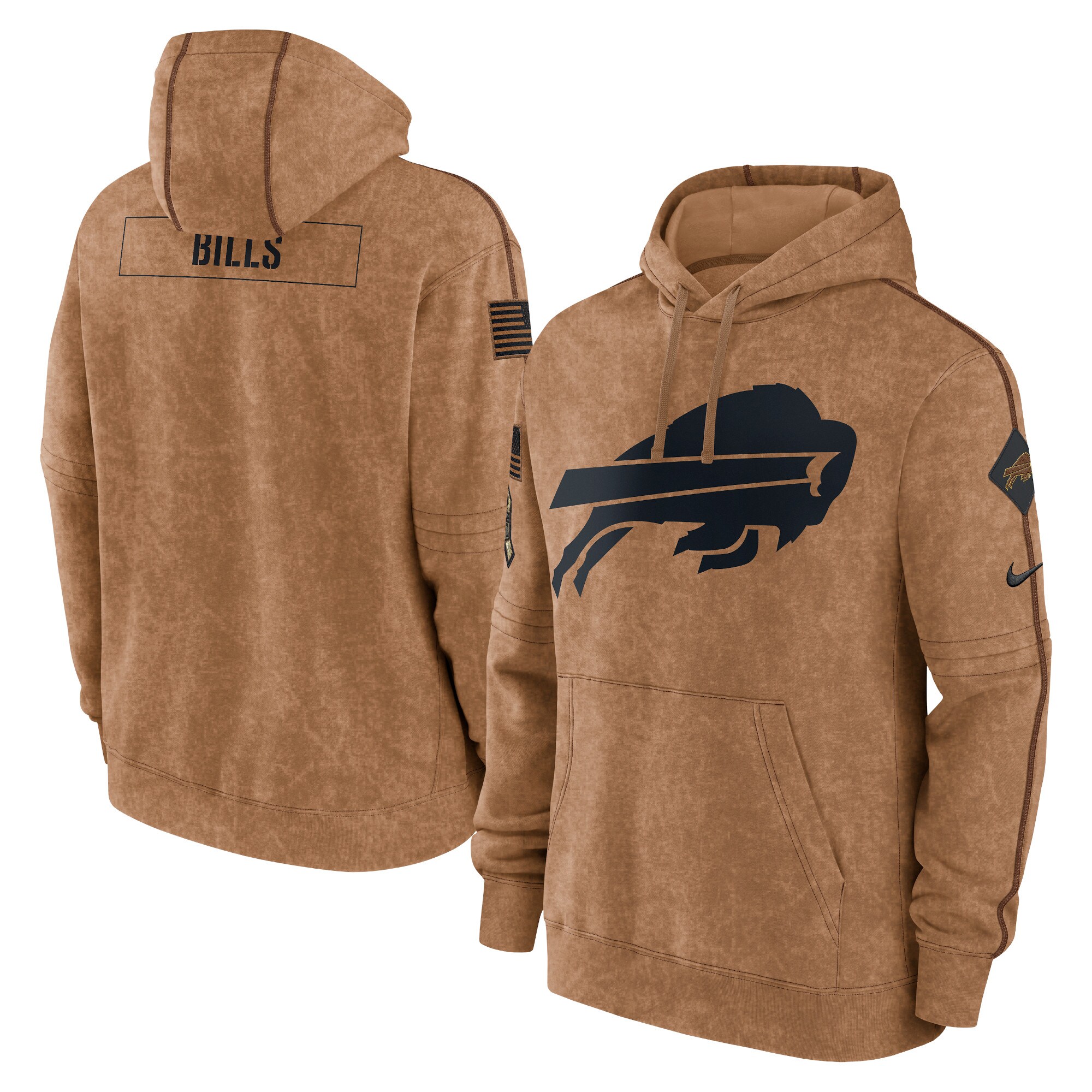 Buffalo Bills  2023  Training Camp Raglan Pullover Hoodie - Royal