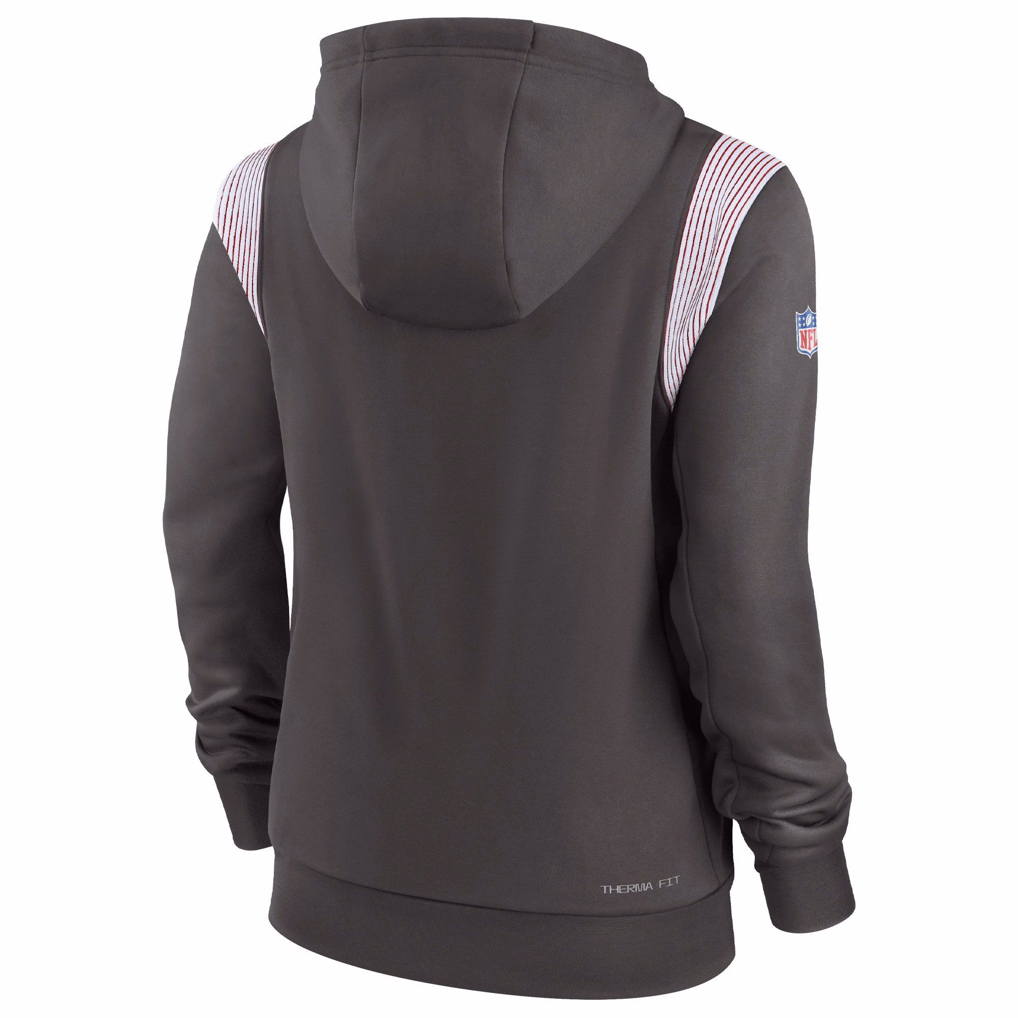 Tampa Bay Buccaneers Women's Sideline Stack Performance Pullover Hoodie - Pewter
