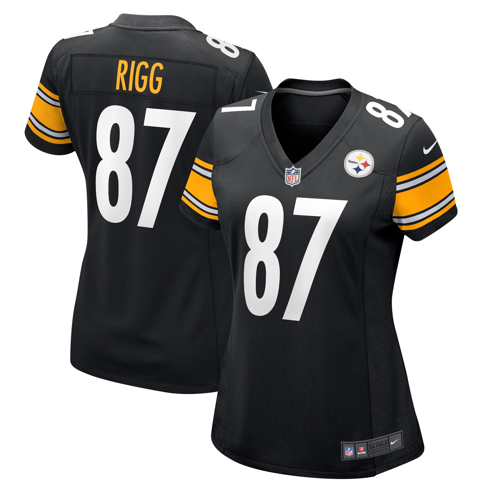 Justin Rigg Pittsburgh Steelers  Women's Game Player Jersey - Black