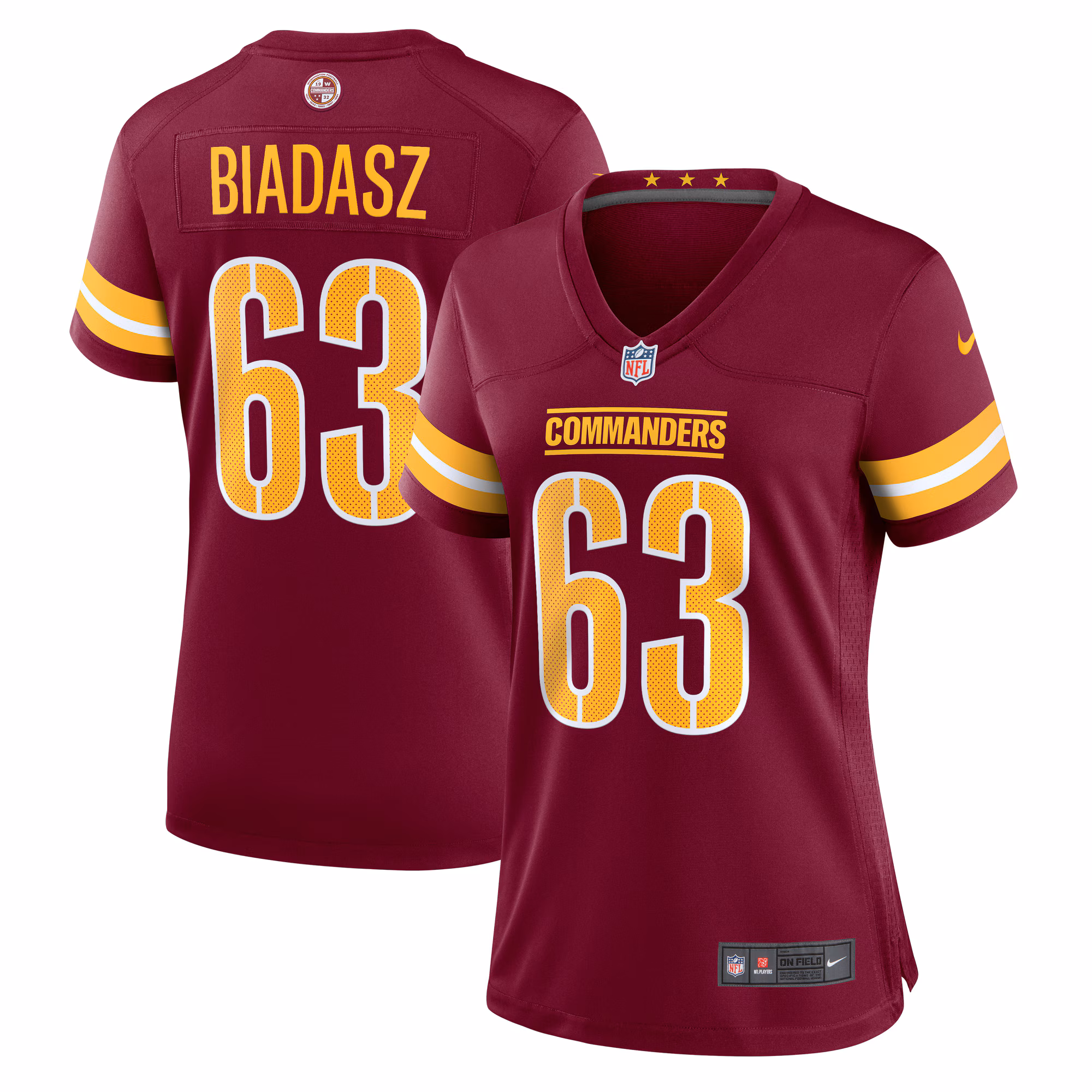 Tyler Biadasz Washington Commanders Women's Game Jersey -  Burgundy