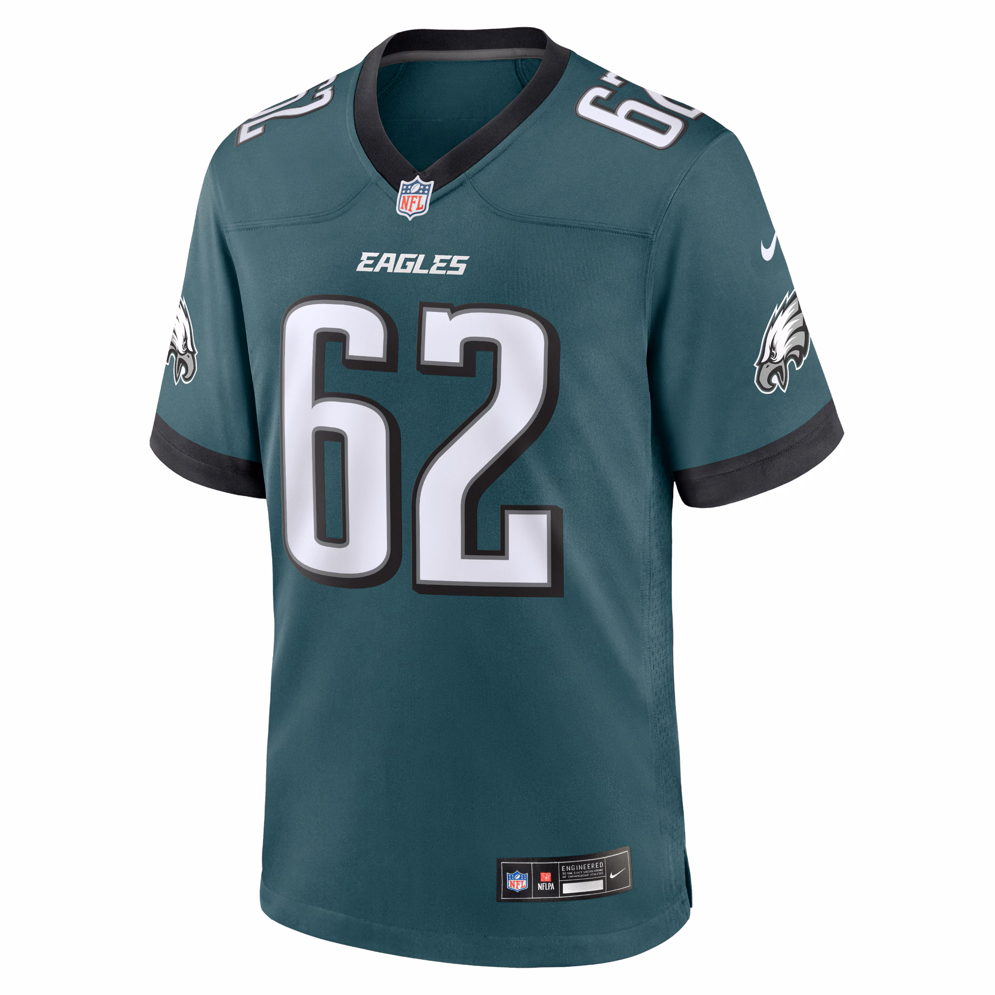 Jason Kelce Philadelphia Eagles #62 White Game Jersey - White