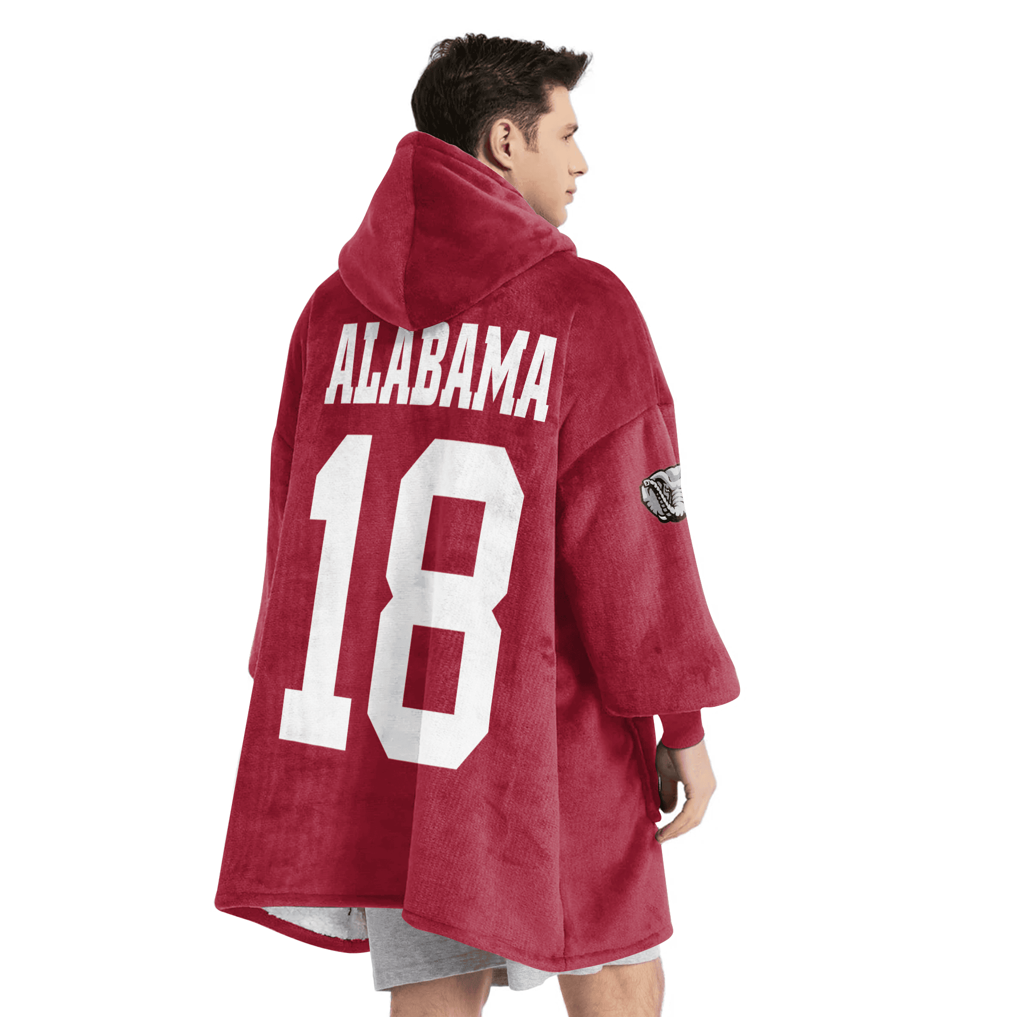Adult 18 Alabama Football Unisex Blanket Hoodie