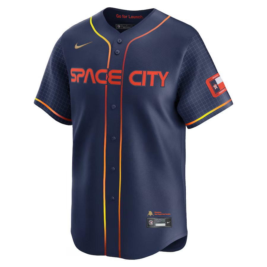 Men's Houston Astros Jeremy Pe?a  Navy City Connect Limited Player Jersey