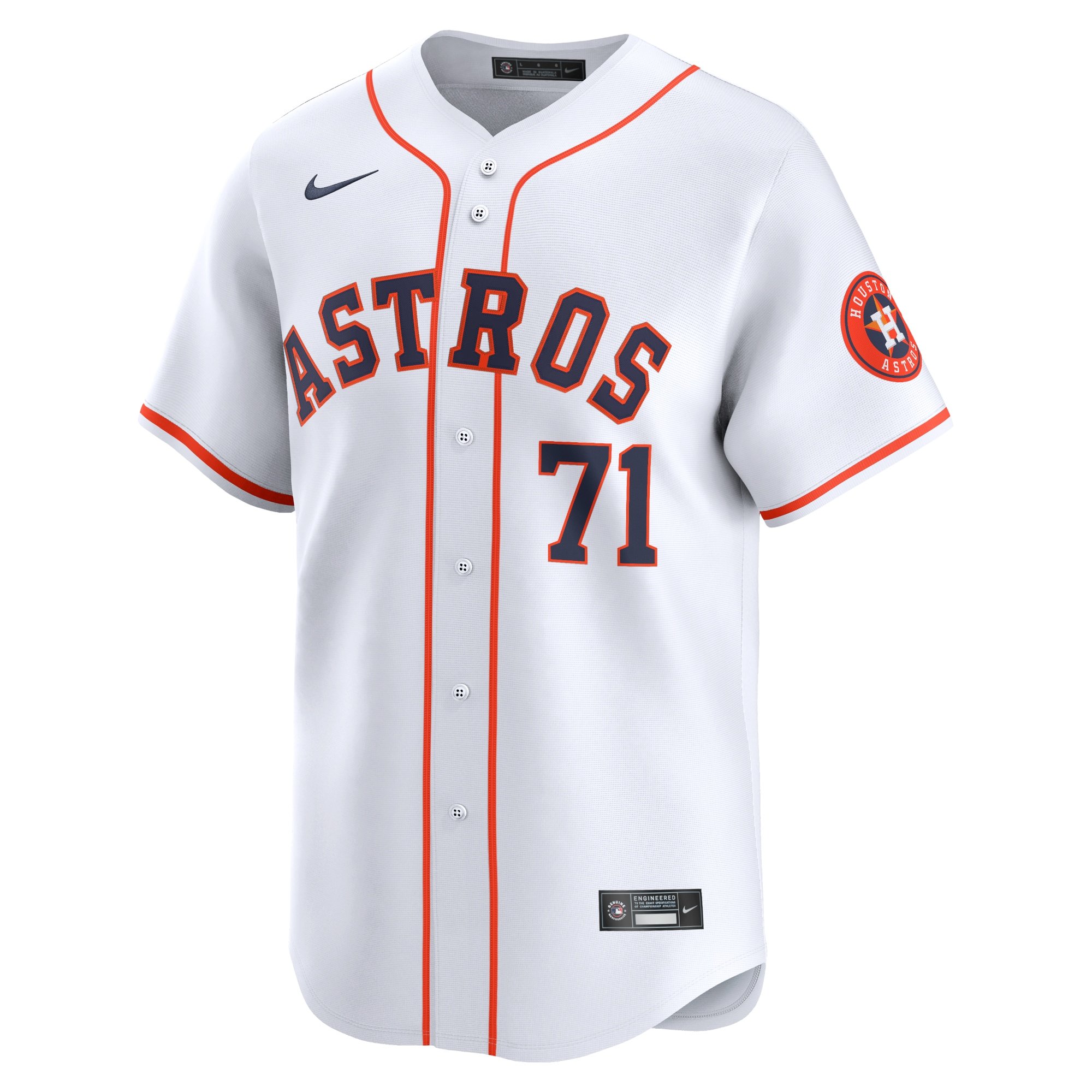 Men's Houston Astros Josh Hader  White Home Limited Player Jersey