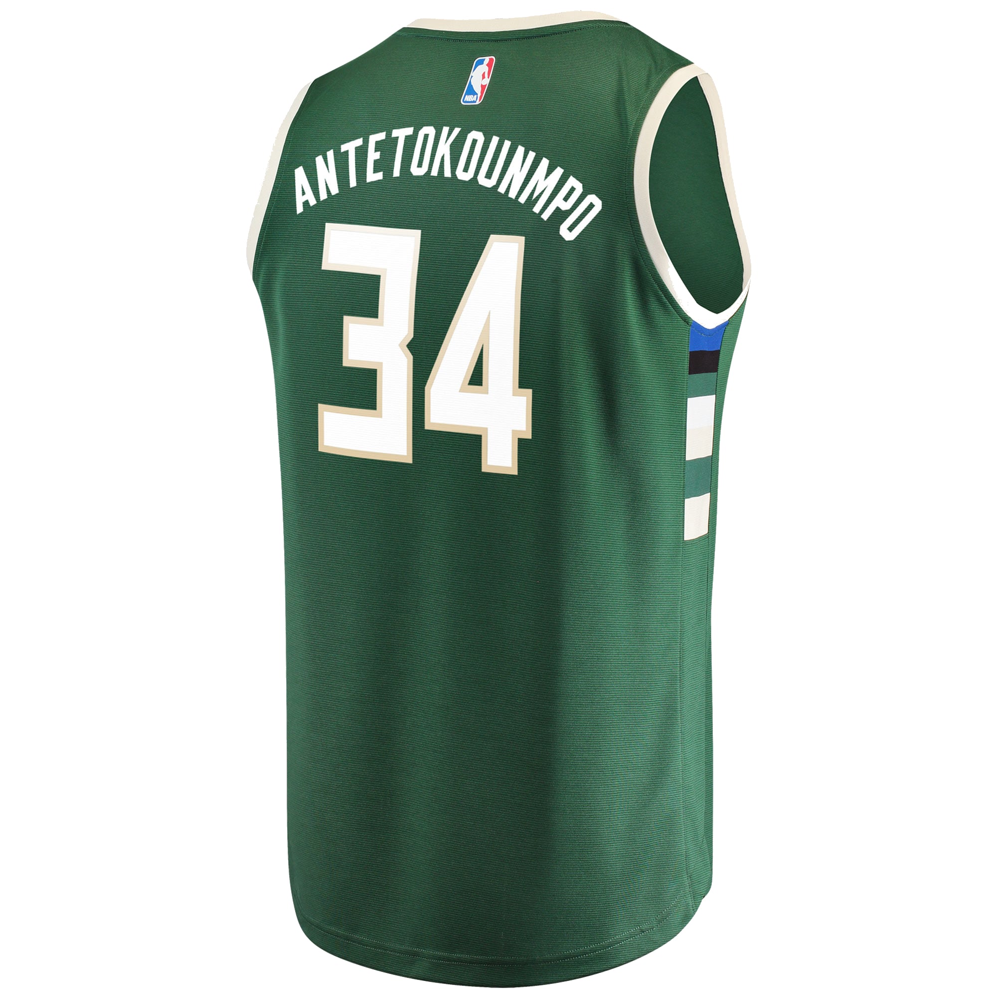 Giannis Antetokounmpo Milwaukee Bucks  Youth Fast Break Replica Jersey Hunter Green - Icon Edition