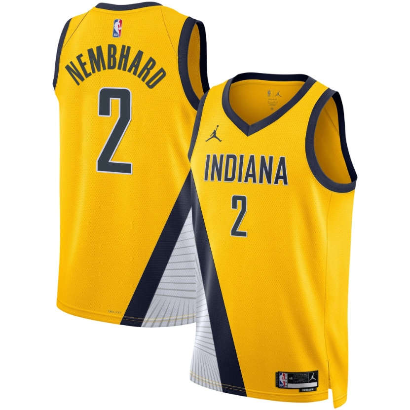 Unisex Indiana Pacers Andrew Nembhard  Gold Swingman Jersey - Statement Edition